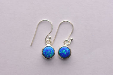 Opál fülbevaló ezüstbe foglalva