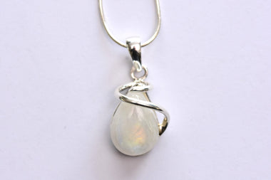 Holdkő medál ezüst foglalatban