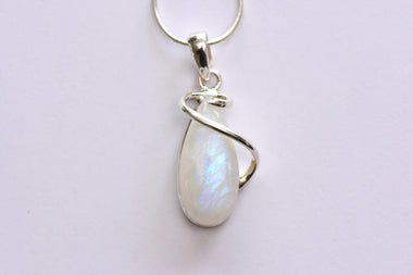 Holdkő medál ezüst foglalatban