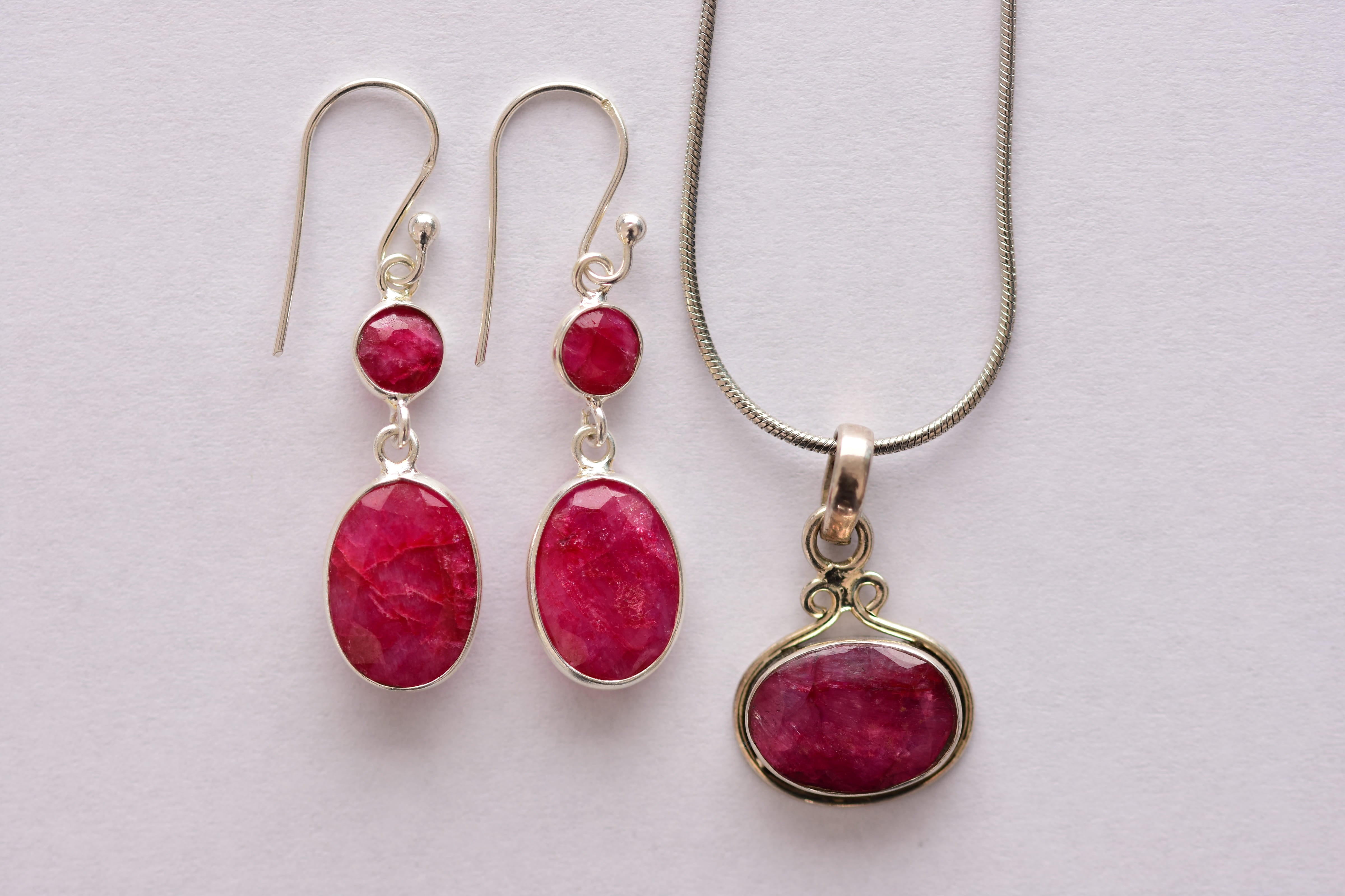 Achát ékszer szett ezüst foglalatban