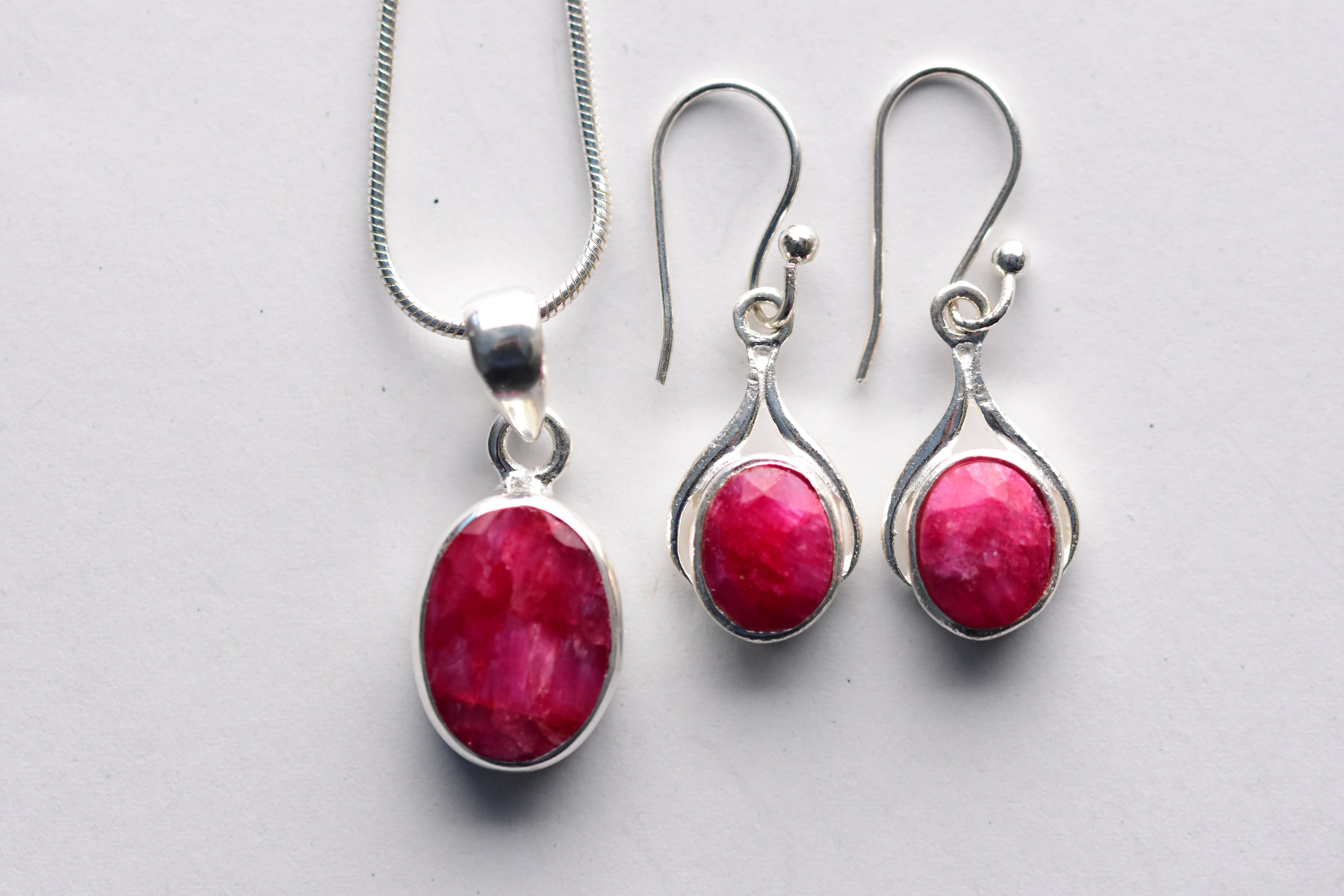 Achát köves ékszer szett ezüstbe foglalva