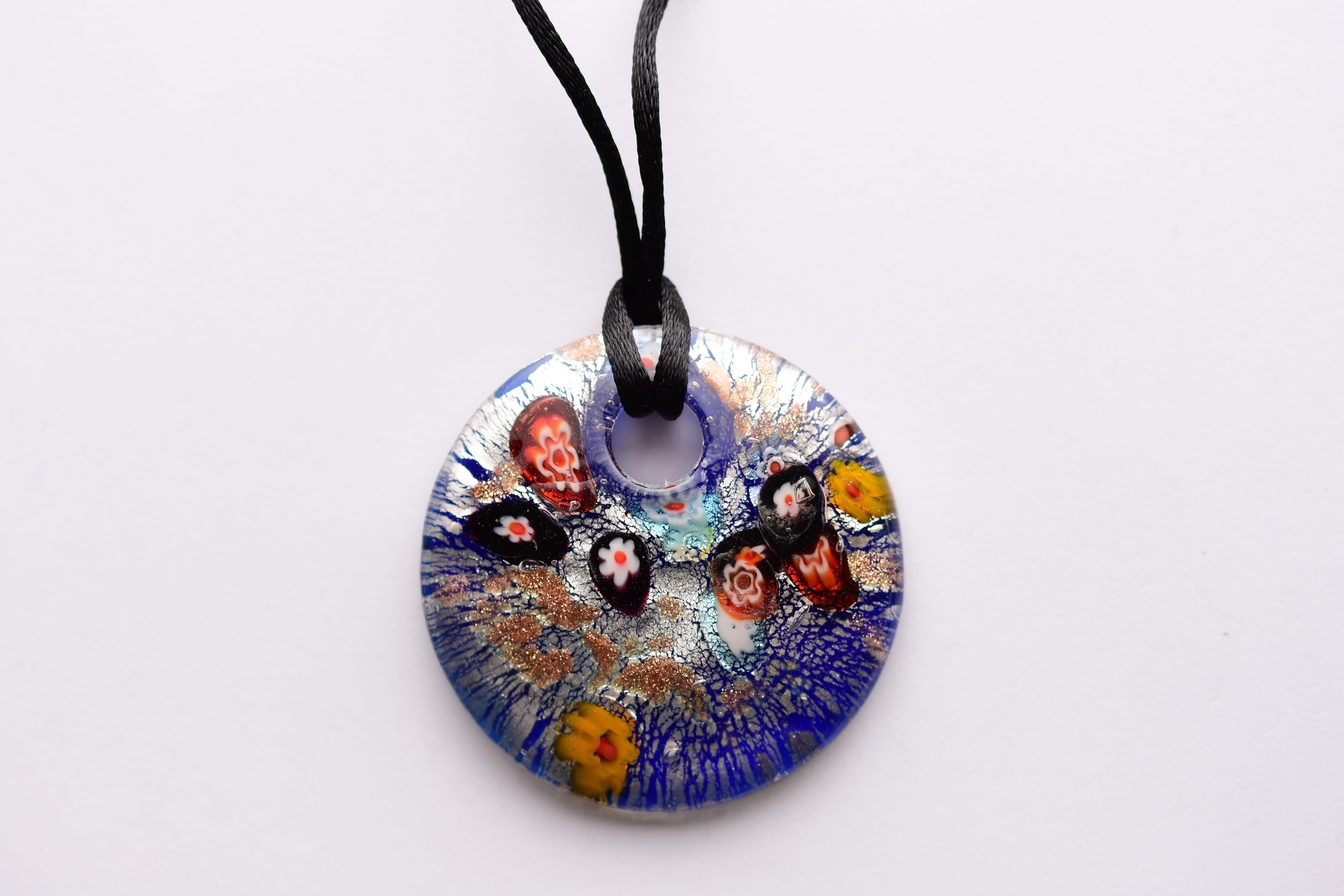Kézzel készült muranoi üveg medál