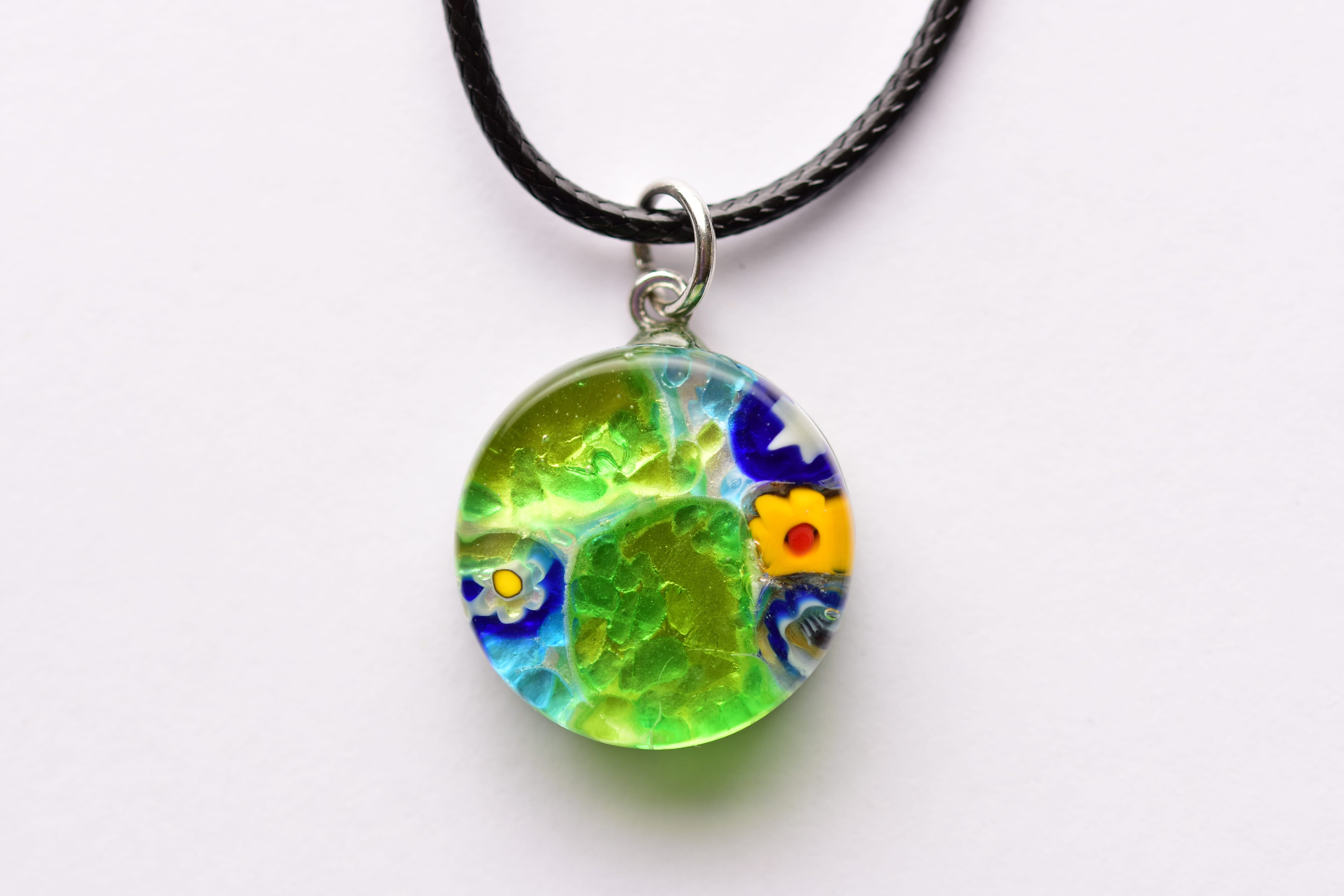 Kézzel készült muranoi üveg medál