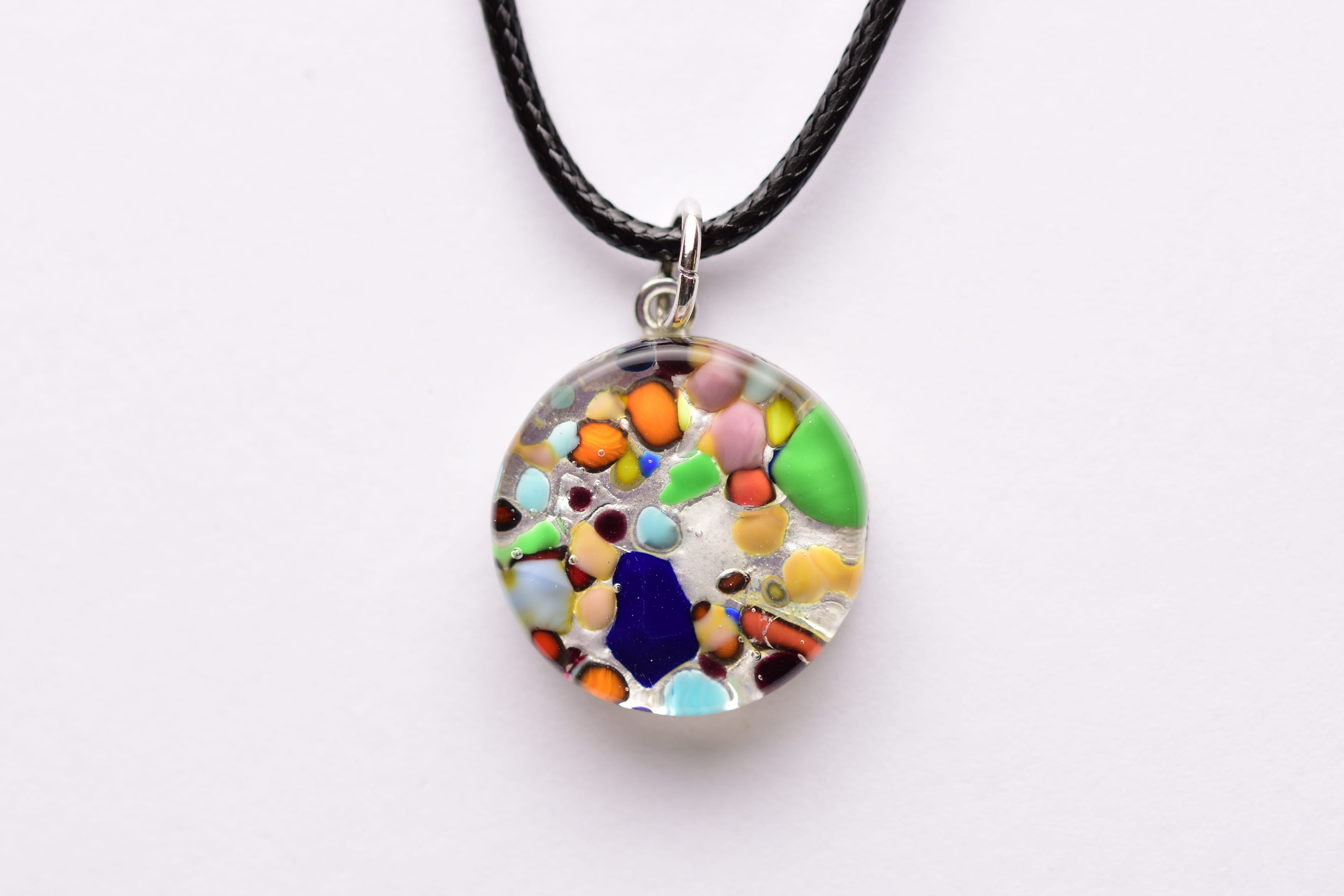 Kézzel készült muranoi üveg medál