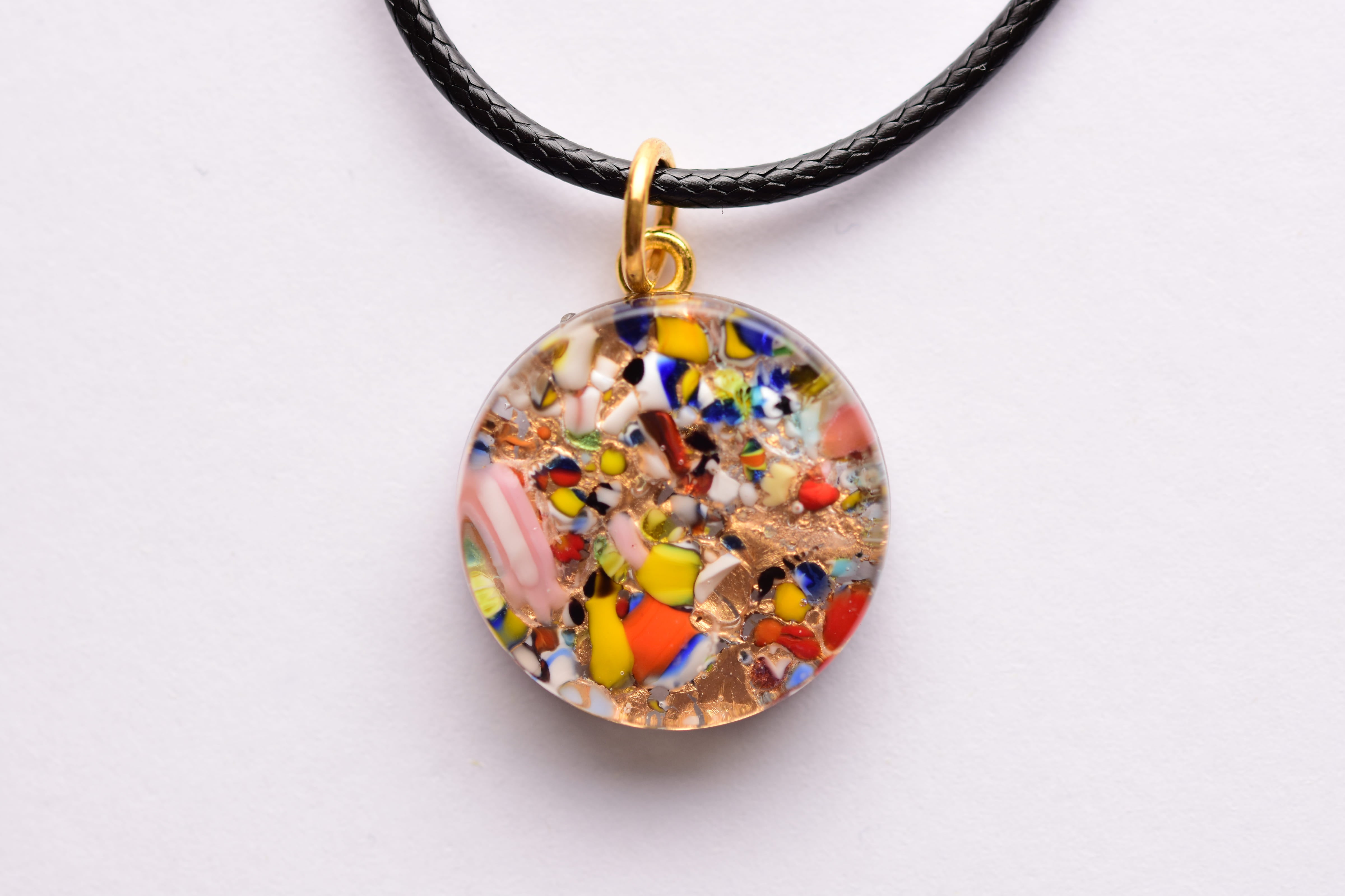 Kézzel készült muranoi üveg medál