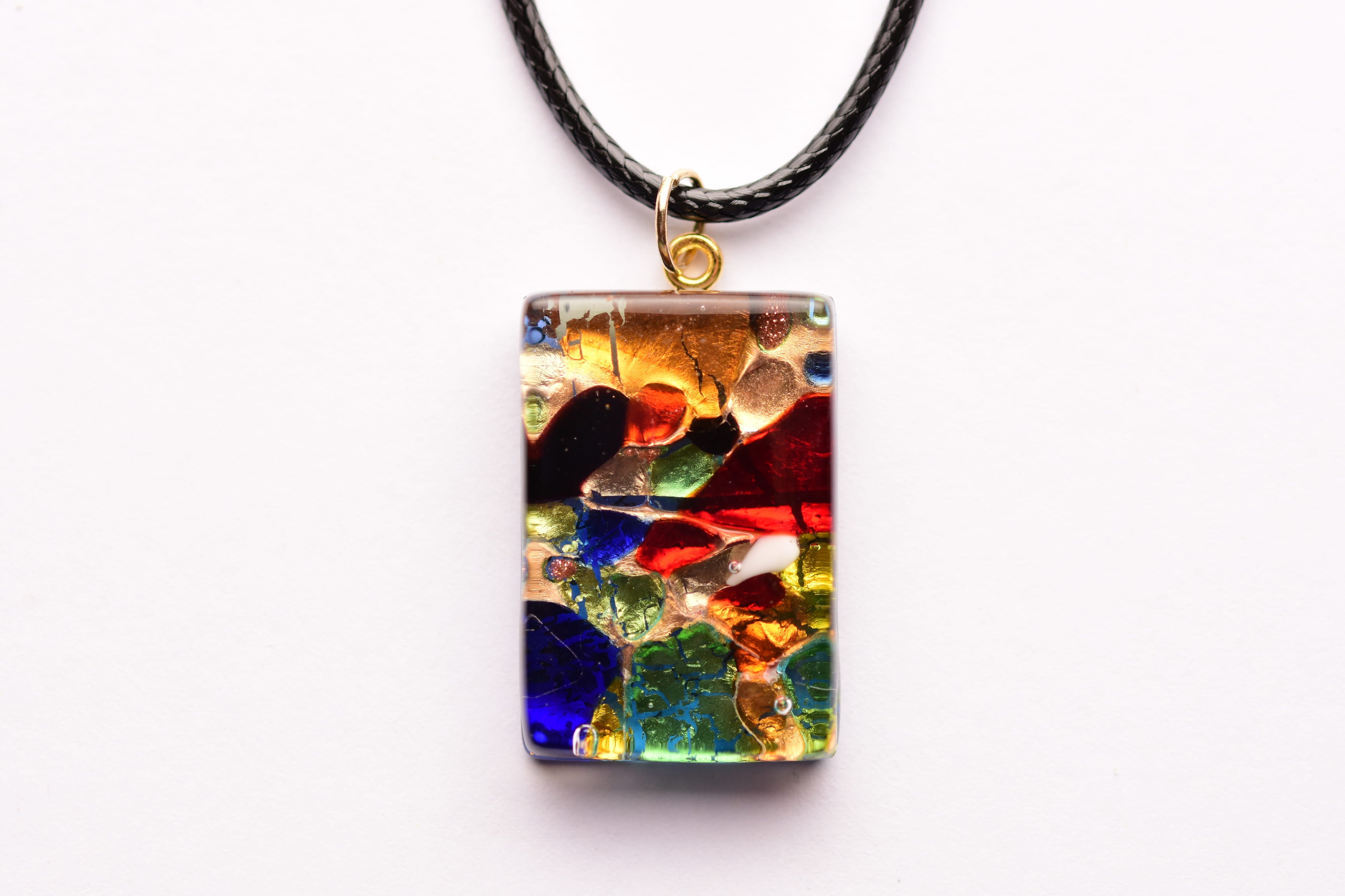 Kézzel készült muranoi üveg medál