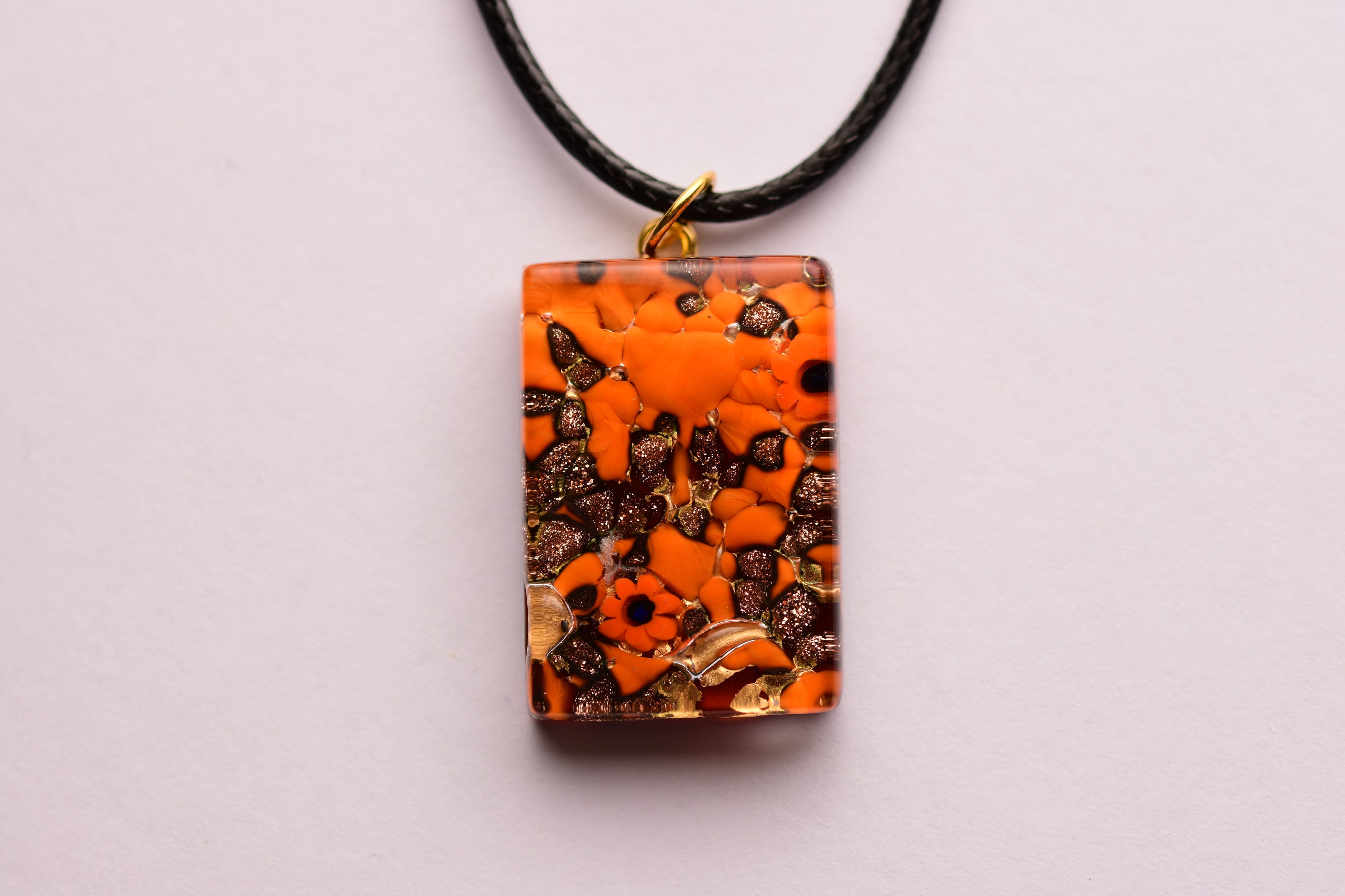 Kézzel készült muranoi üveg medál