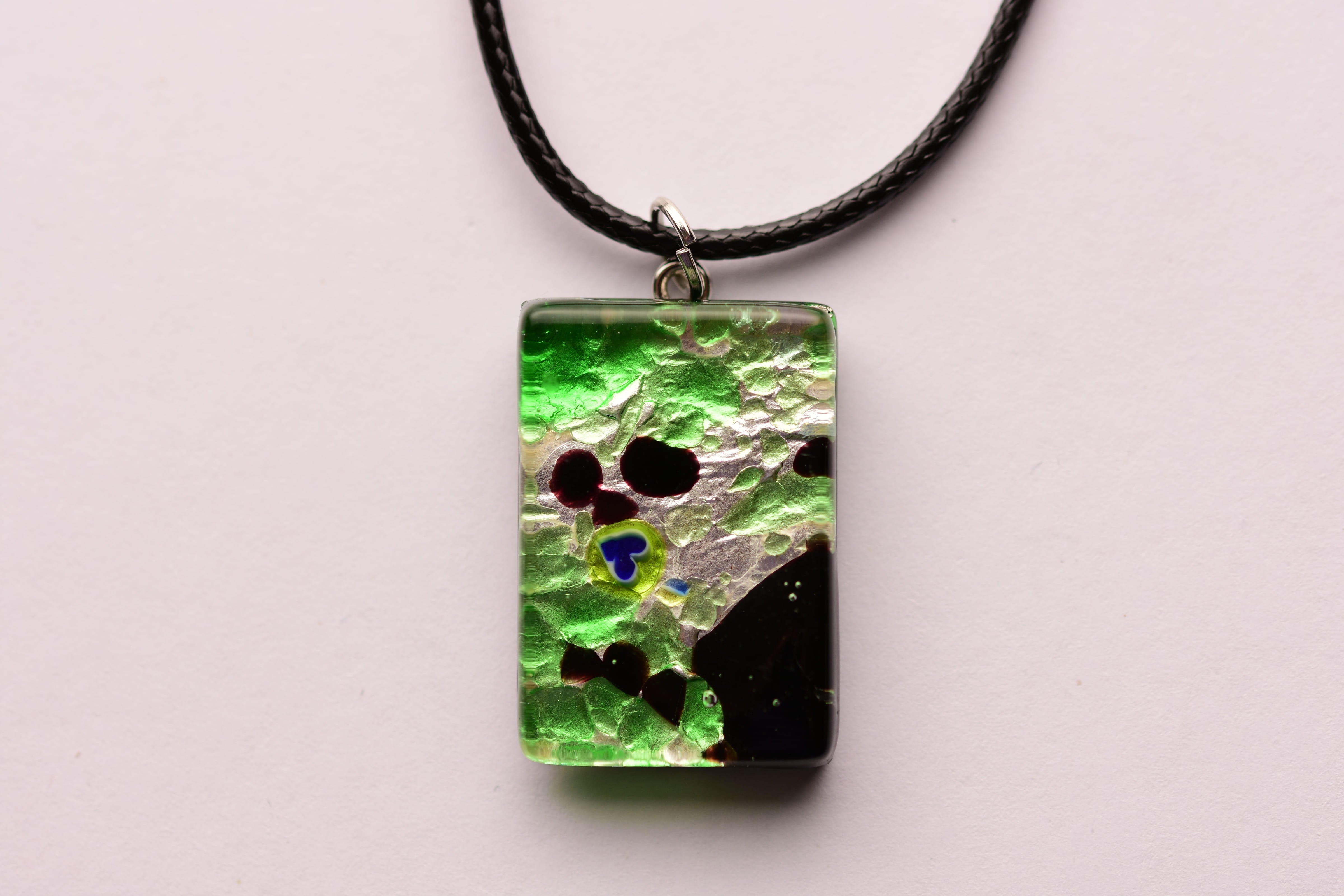 Kézzel készült muranoi üveg medál