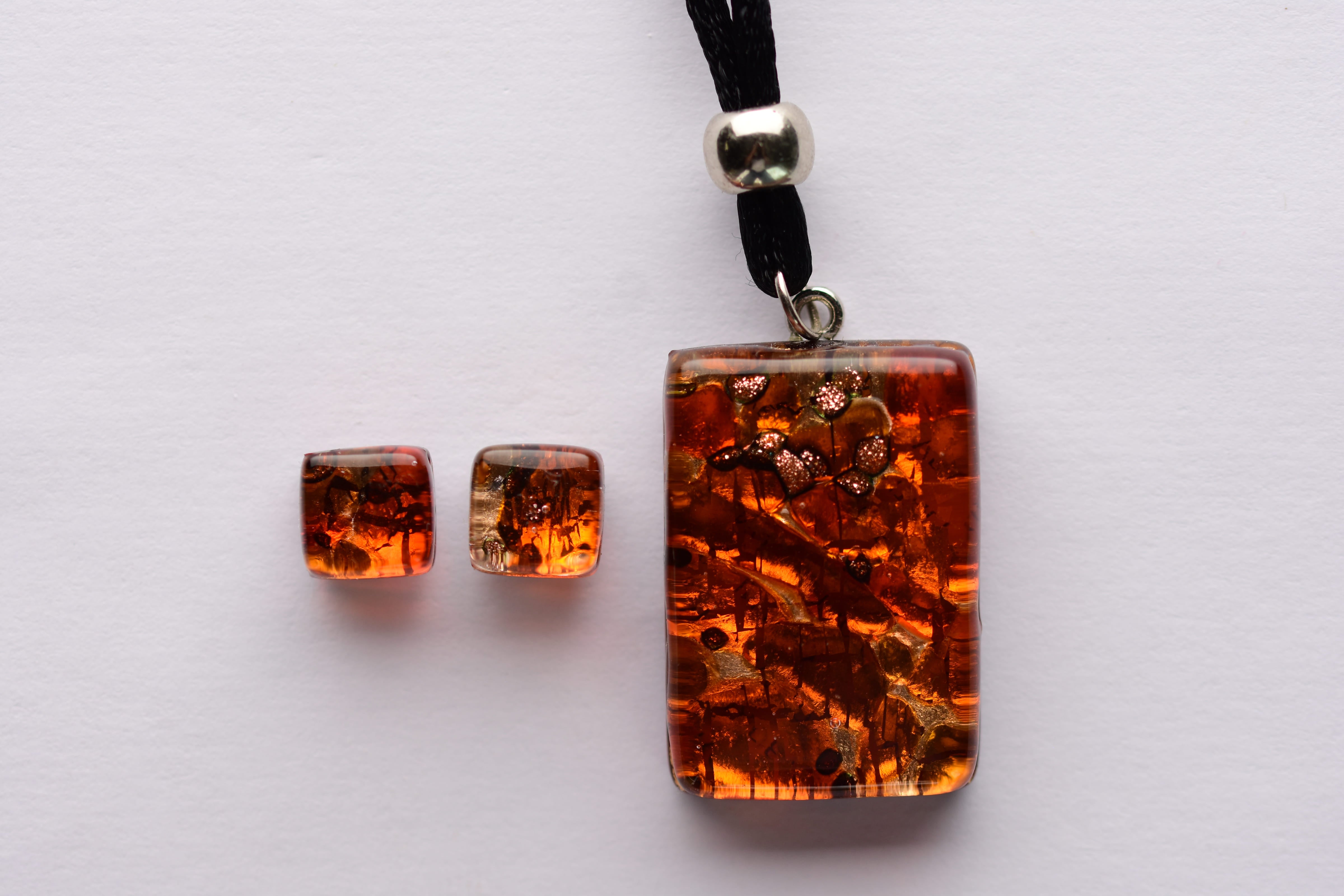 Kézzel készített muranoi üveg ékszer szett