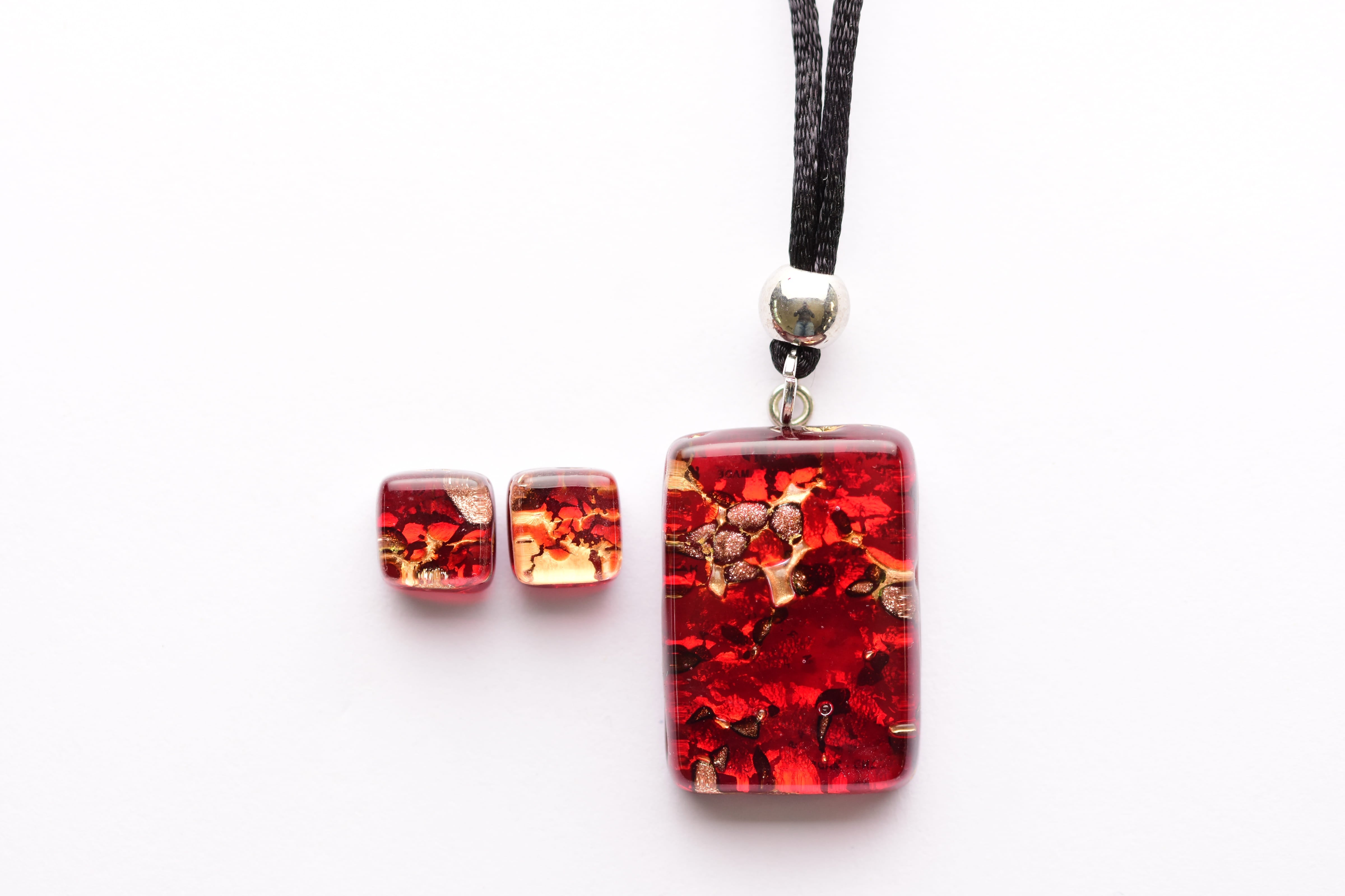 Kézzel készült muranoi üveg ékszer szett