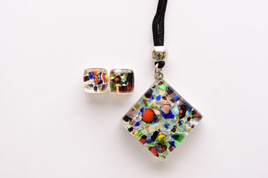 Kézzel készült muranoi üveg ékszer szett