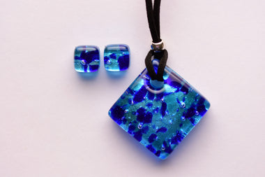 Kézzel készült muranoi üveg ékszer szett