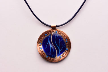 Kézzel készített tűzzománc medál