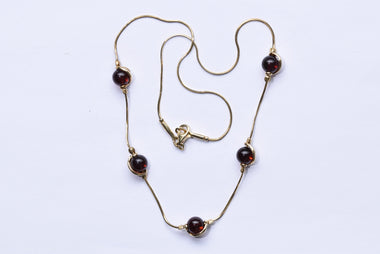 Lengyel borstyánkővel kombinált nyakék