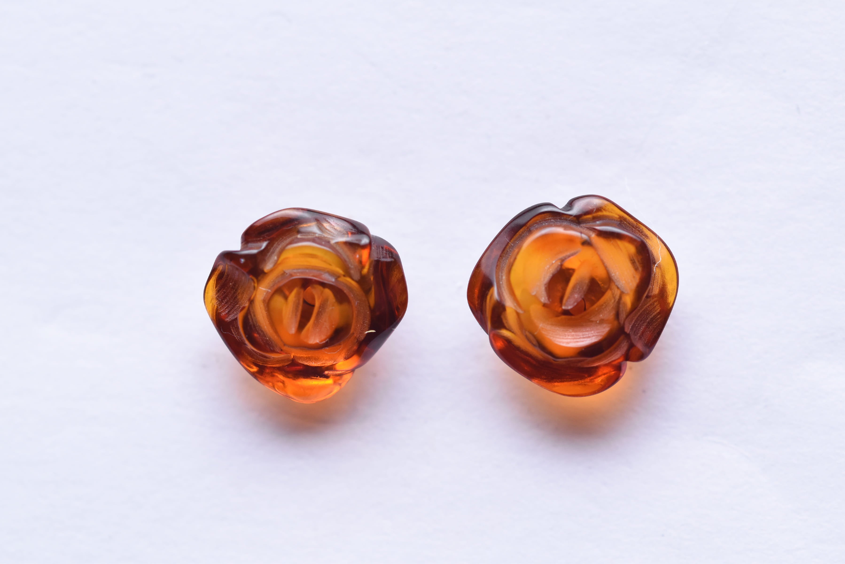 Lengyel borostyán fülbevaló ezüsttel kombinálva