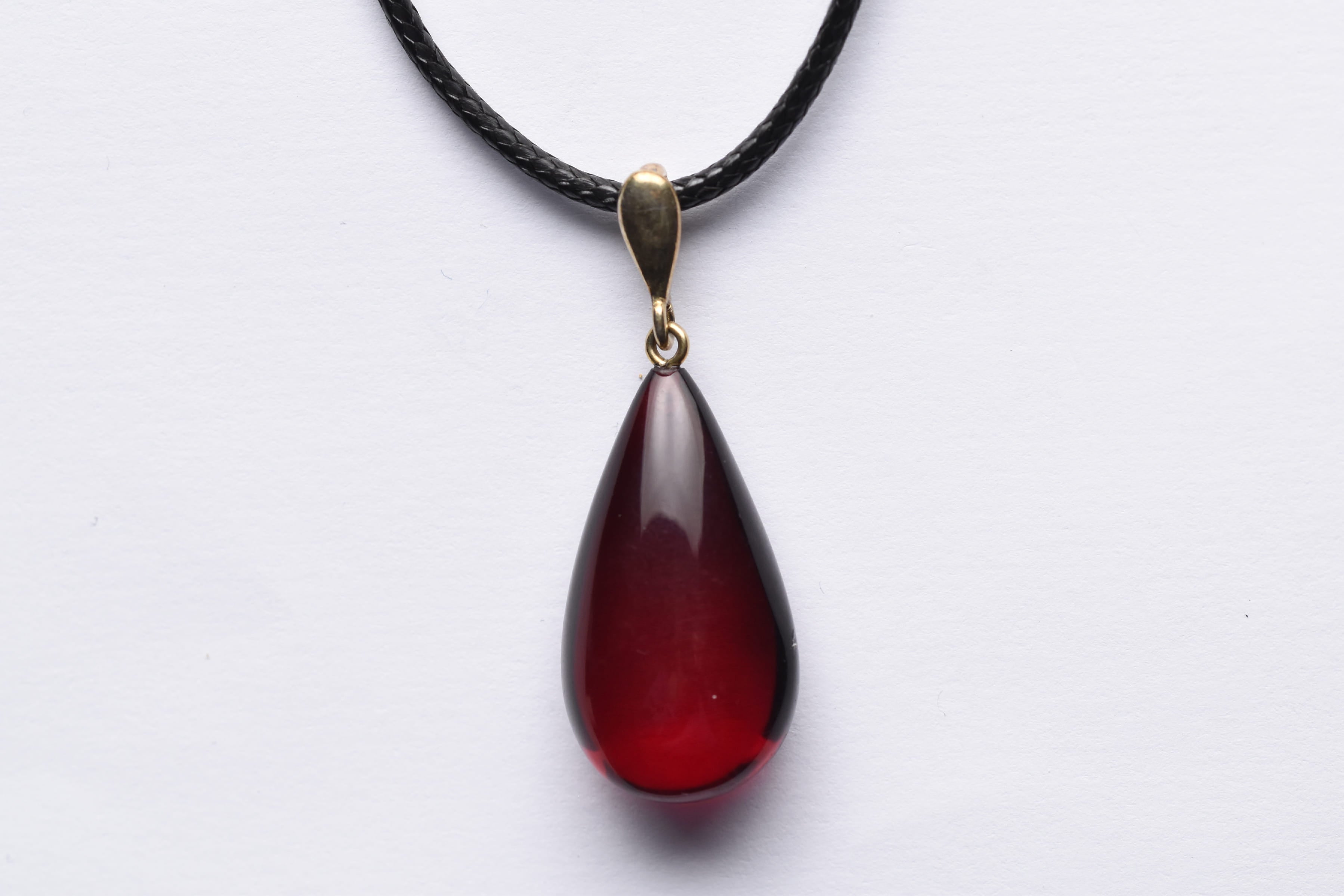 Lengyel borostyán medál ezüsttel kombinálva