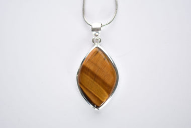 Tigrisszem medál ezüst fogalatban