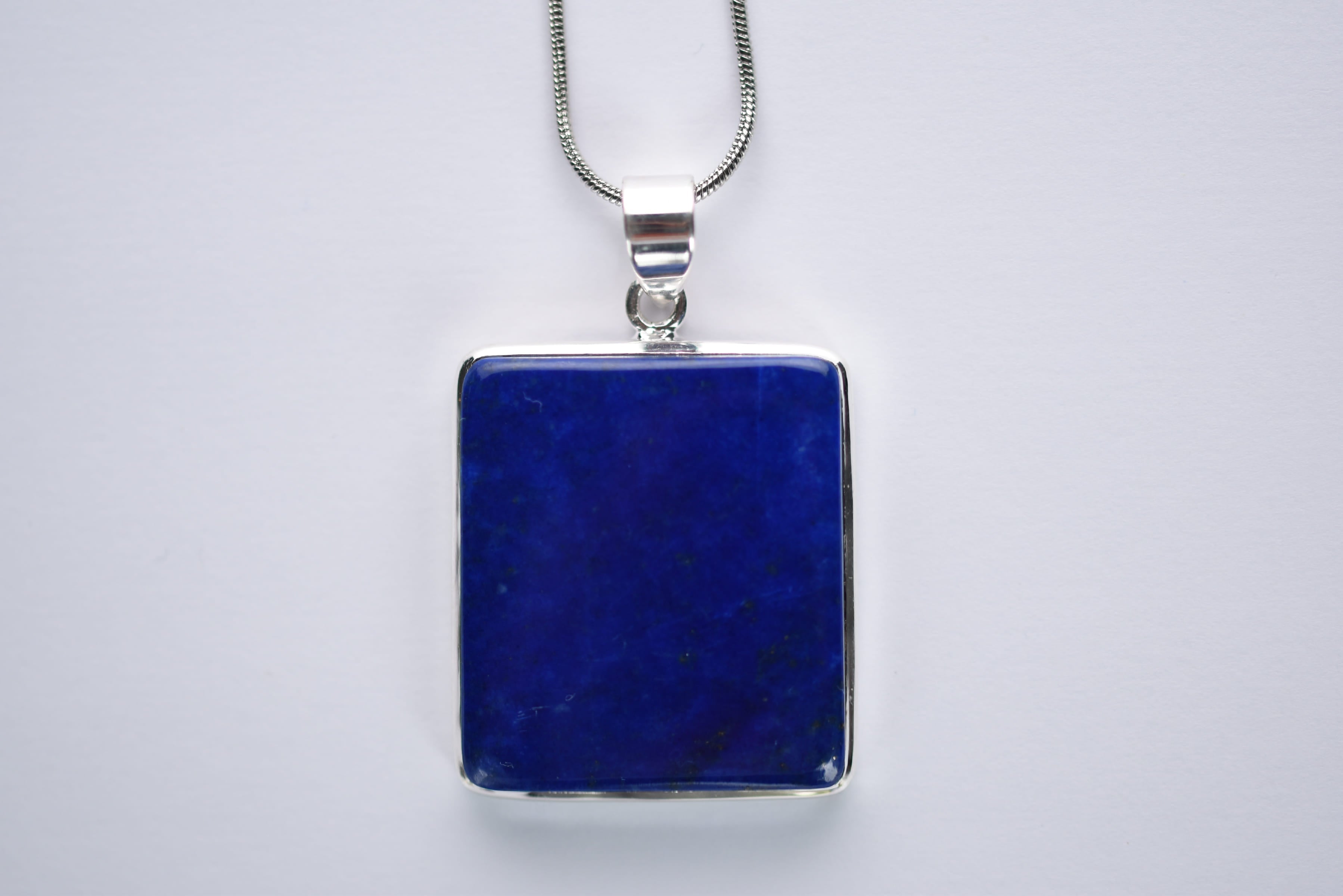 Lápisz lazuli medál ezüst fogalatban