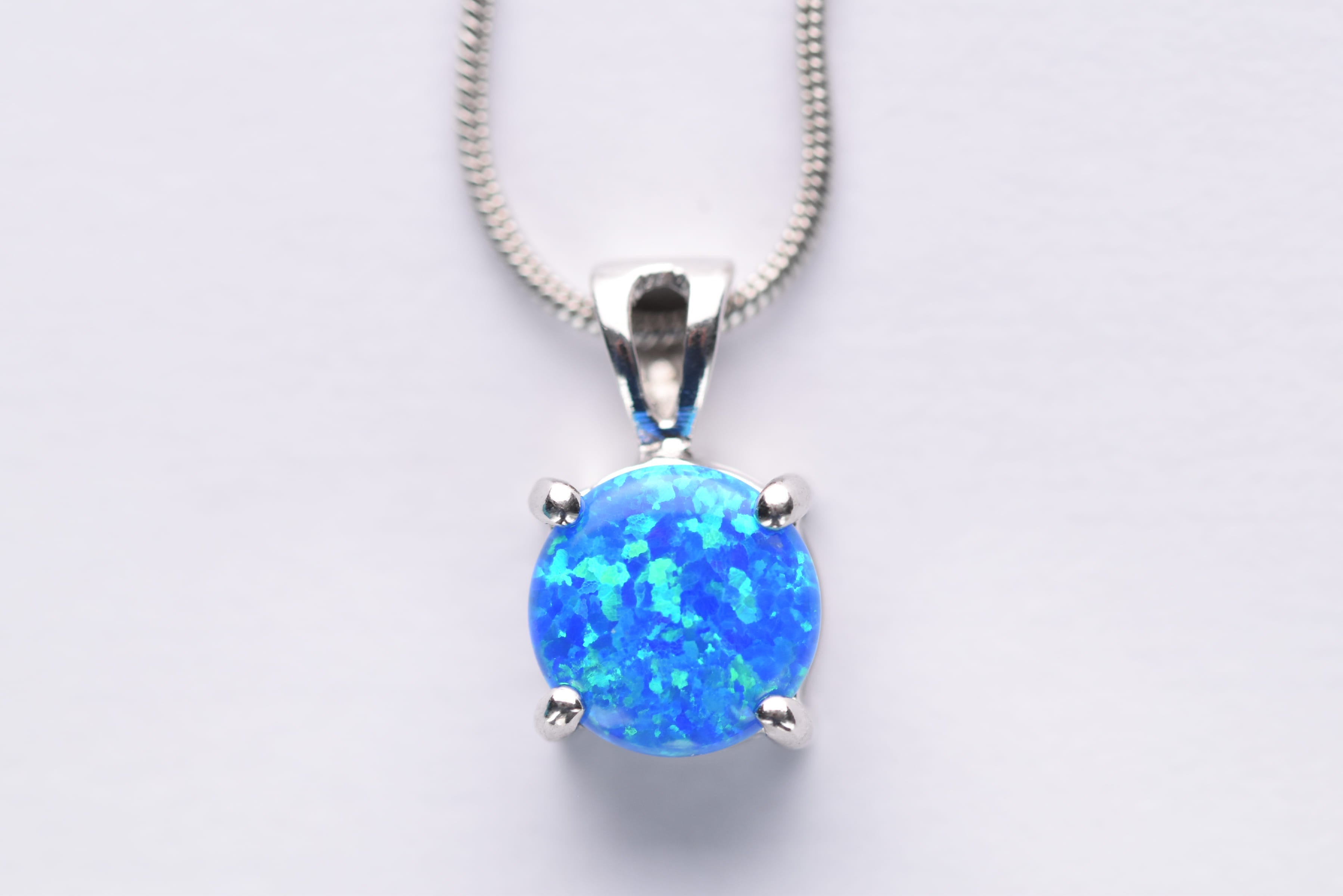 Opál medál ezüst foglalatban