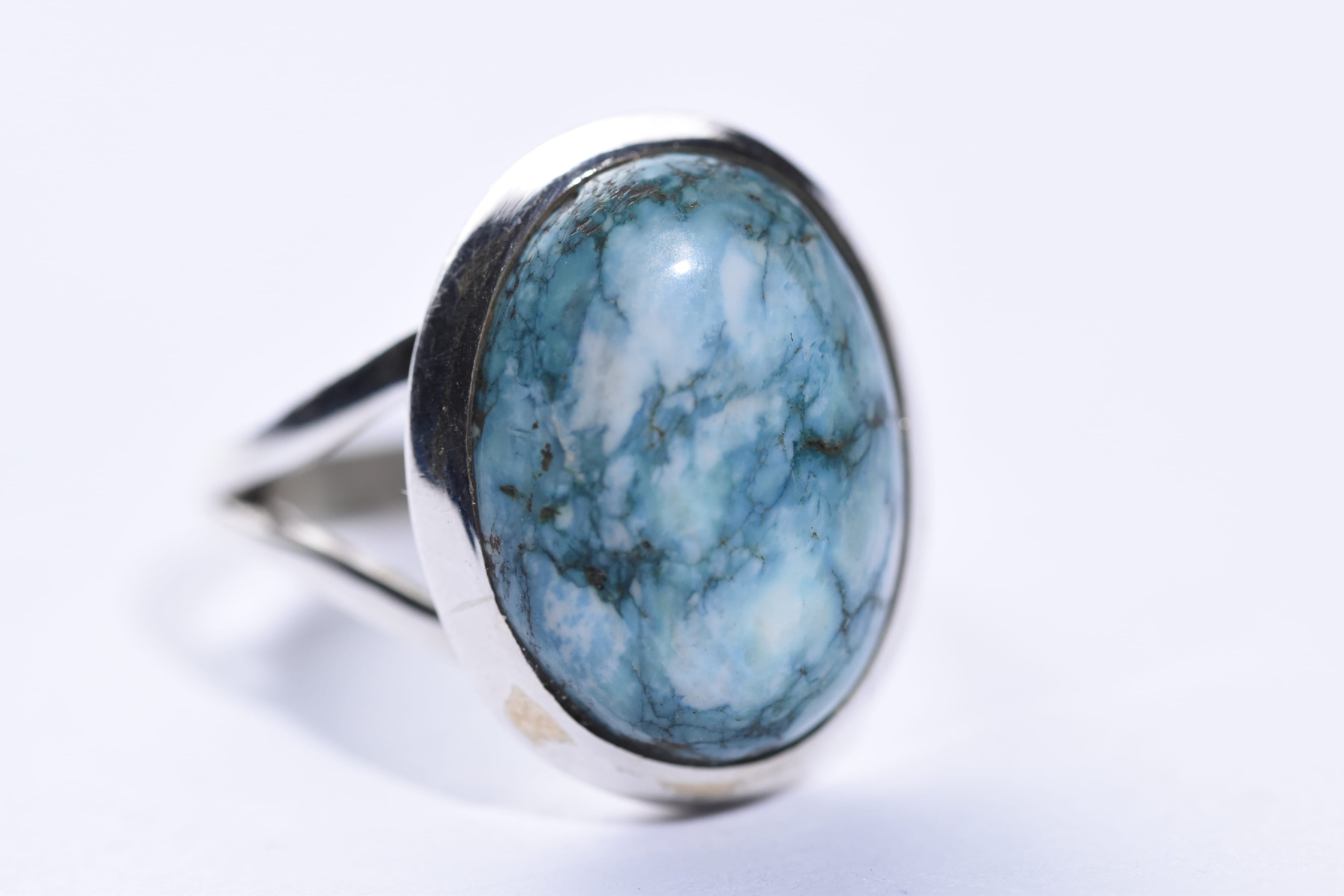 Türkiz köves gyűrű ezüst foglalatban