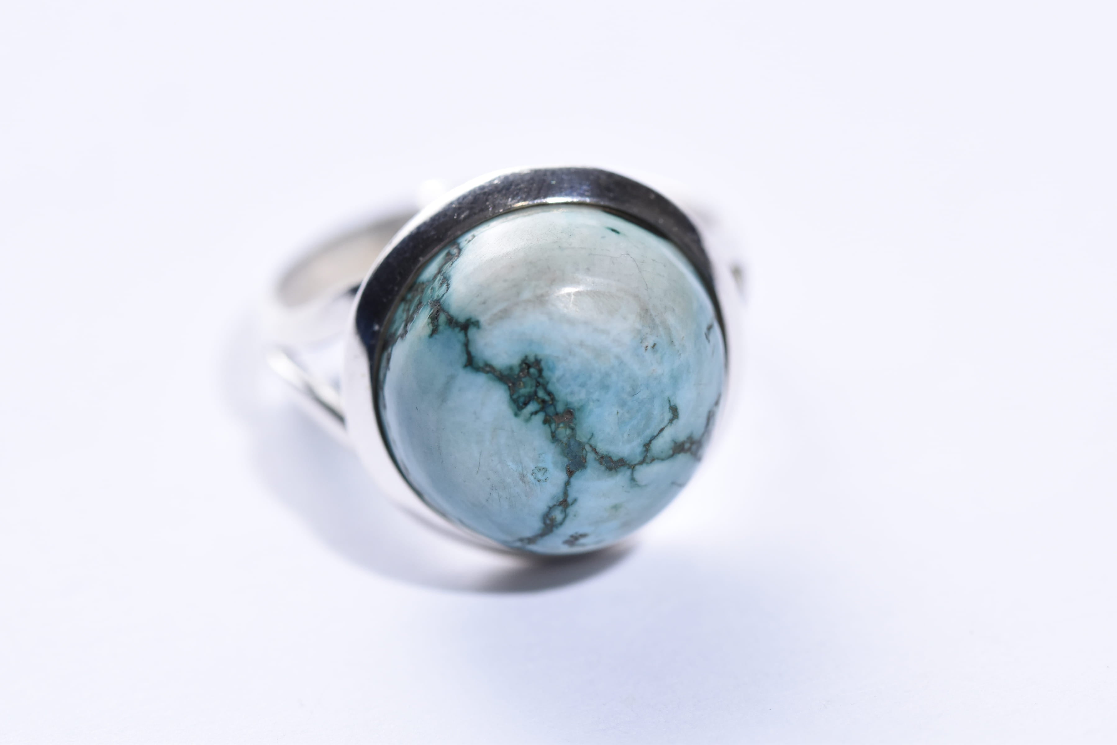 Türkiz köves gyűrű ezüst foglalatban