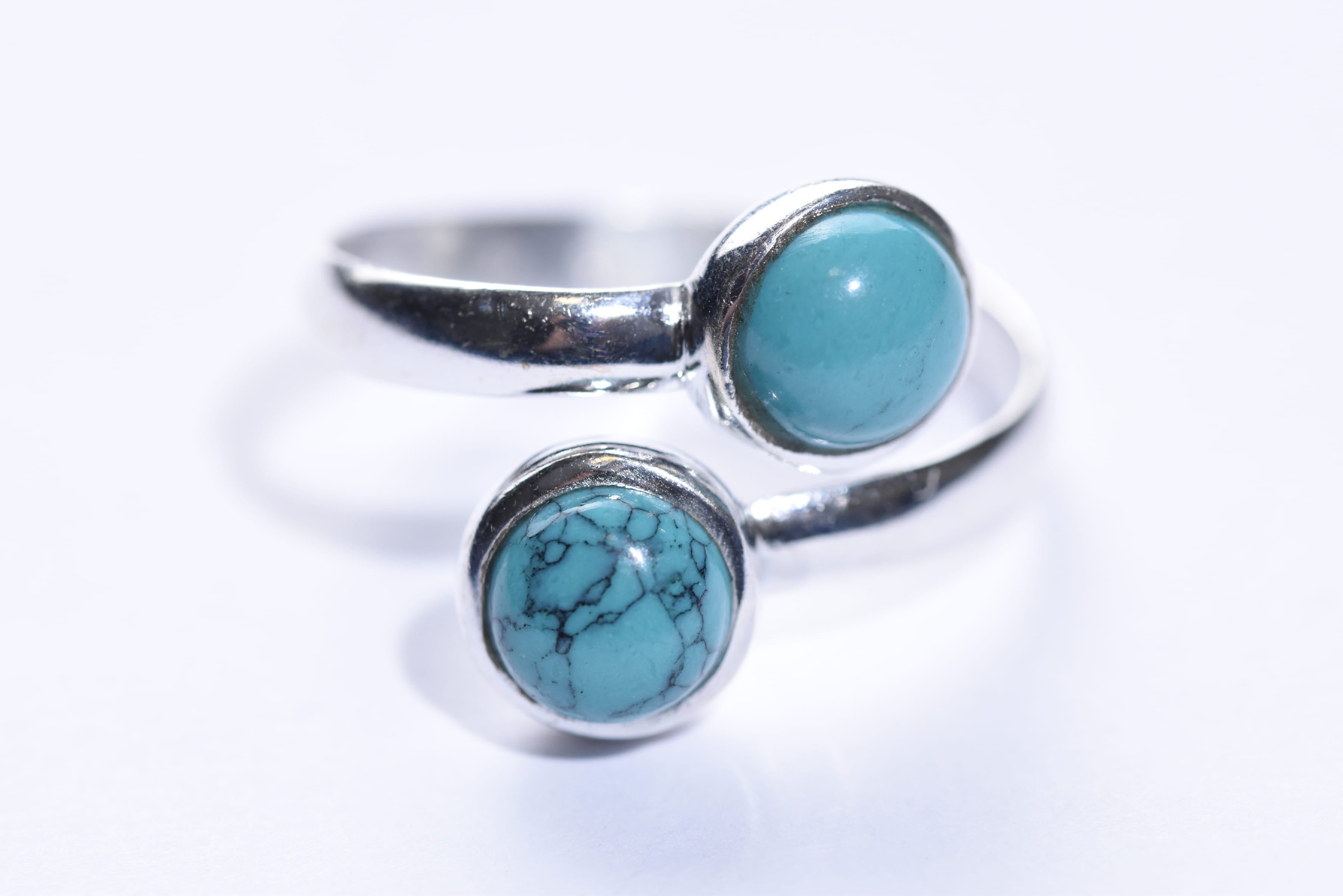 Türkiz köves gyűrű ezüst foglalatban