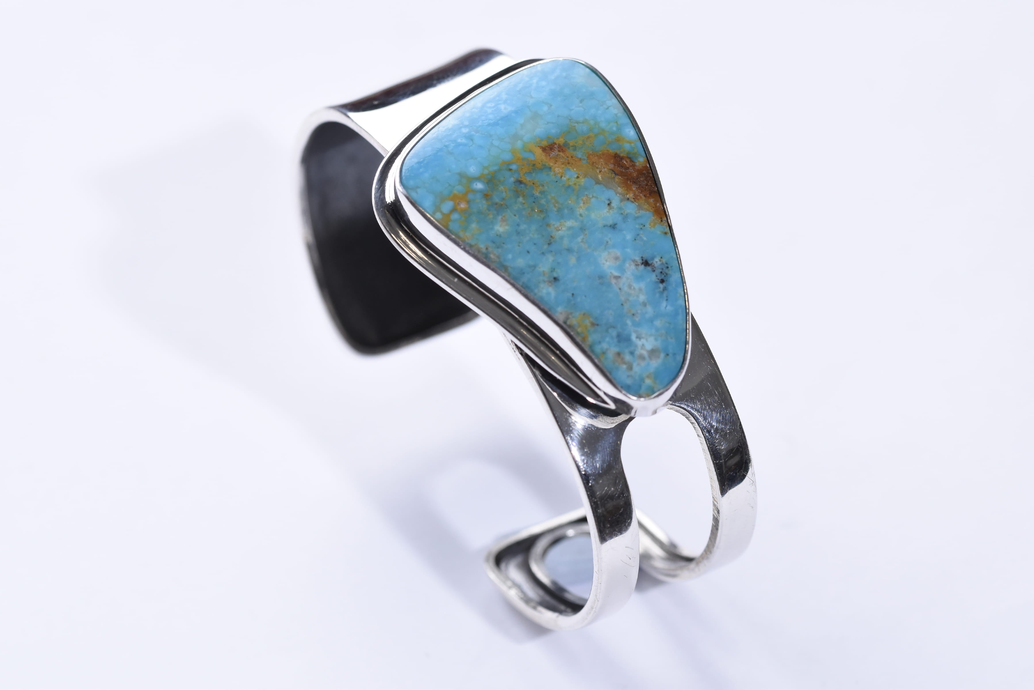 Türkiz köves karkötő ezüst foglalatban