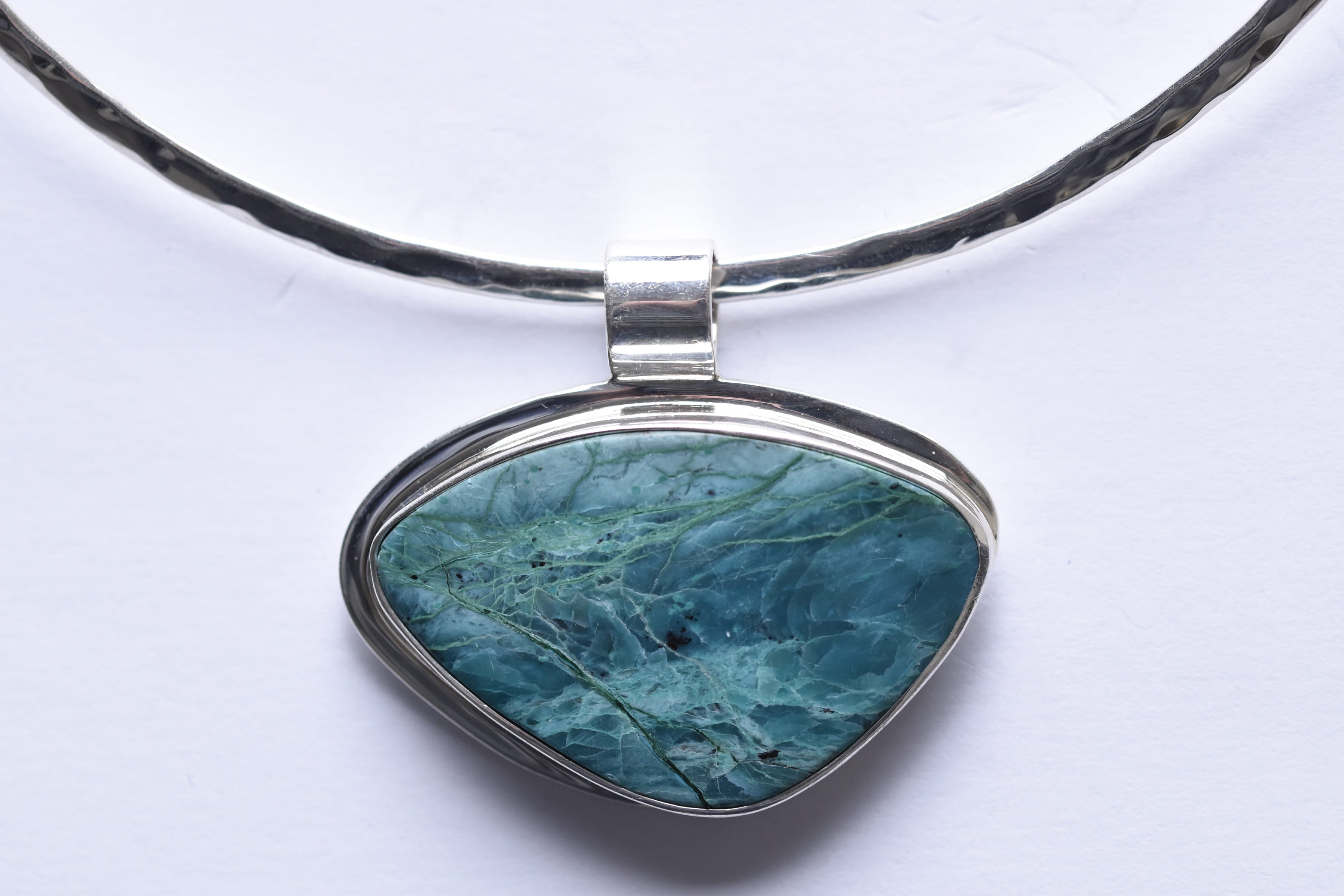 Türkiz medál ezüst foglalatban