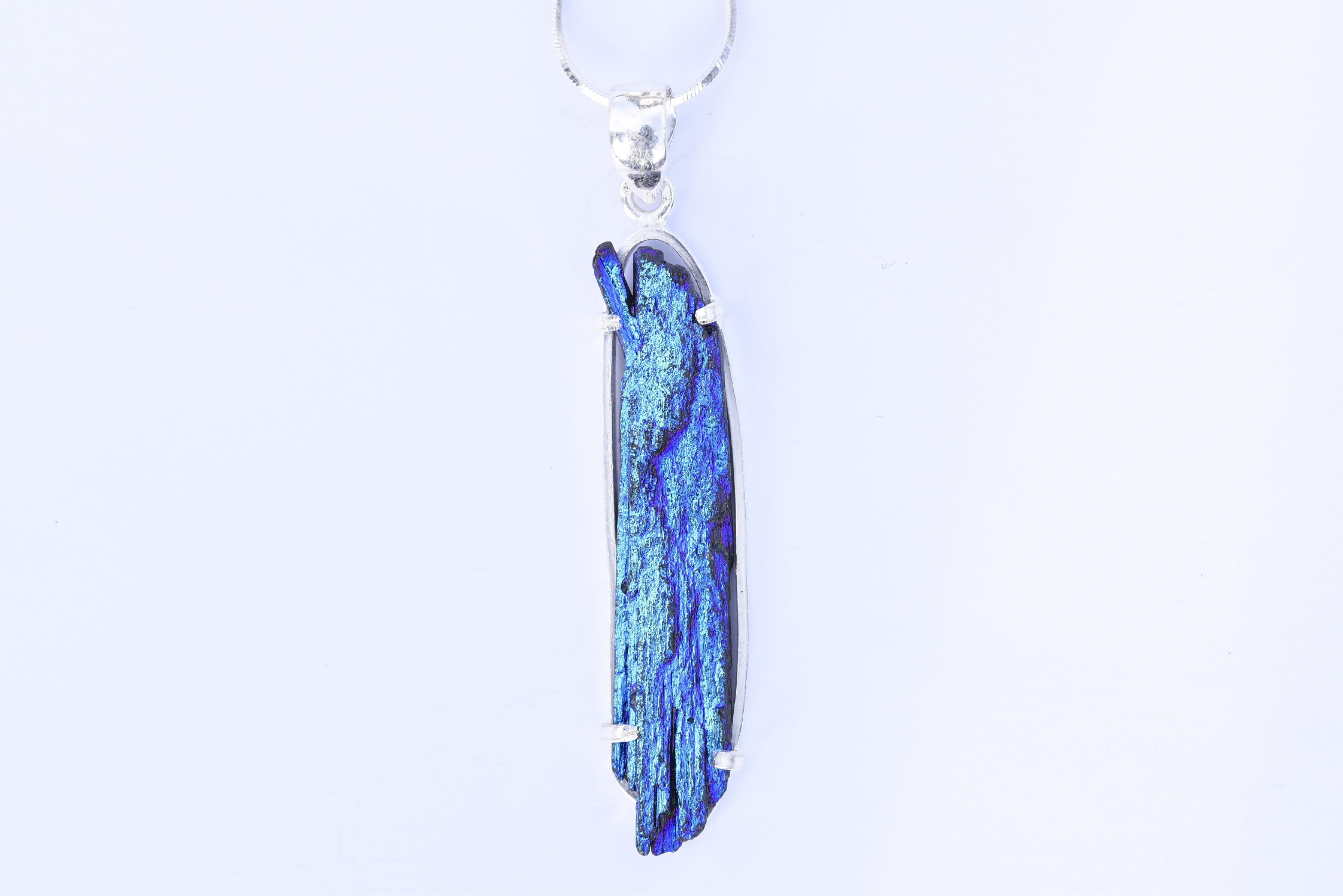 Titanium druzy kvarc medál ezüst foglalatban