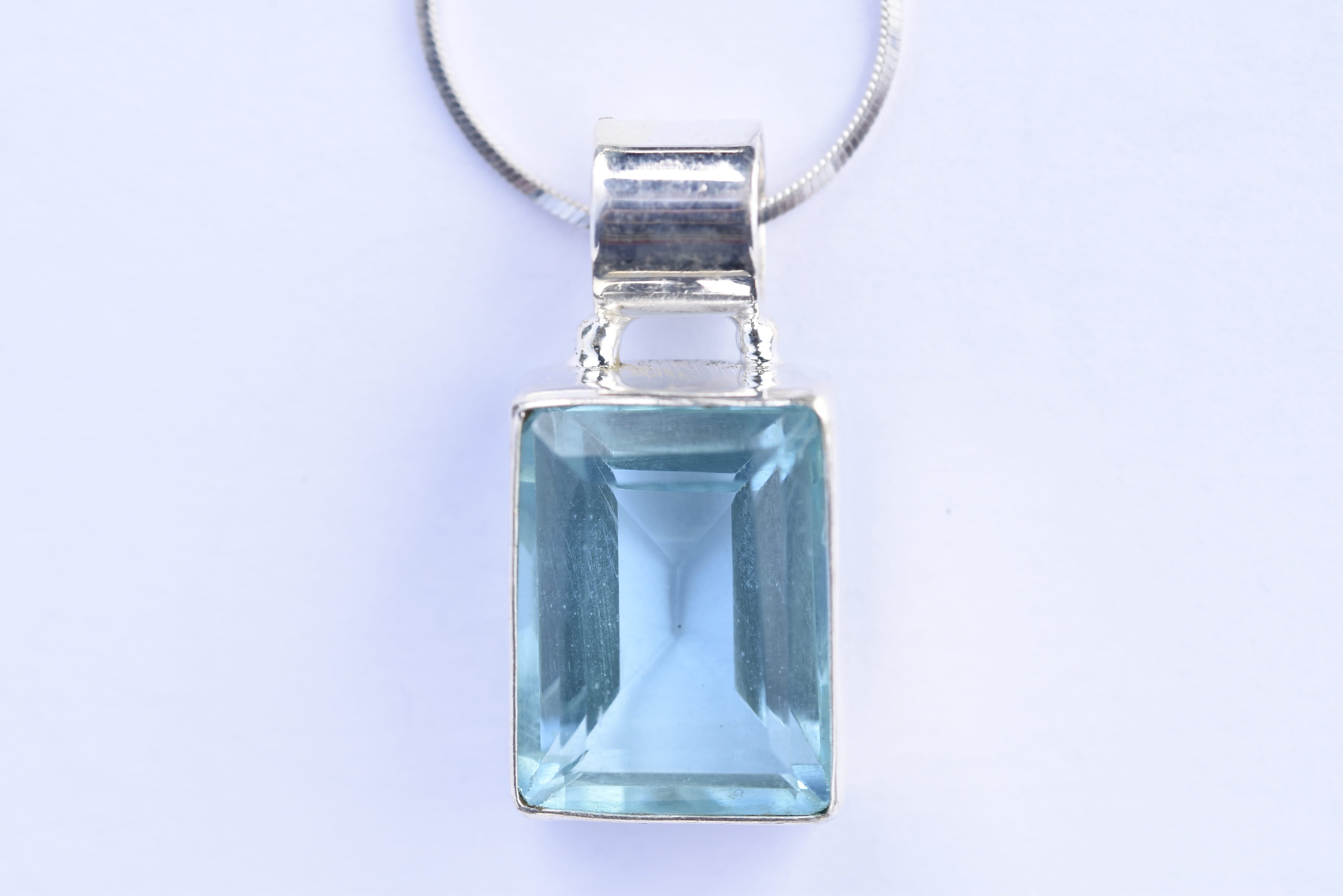 Topáz medál ezüst foglaltban