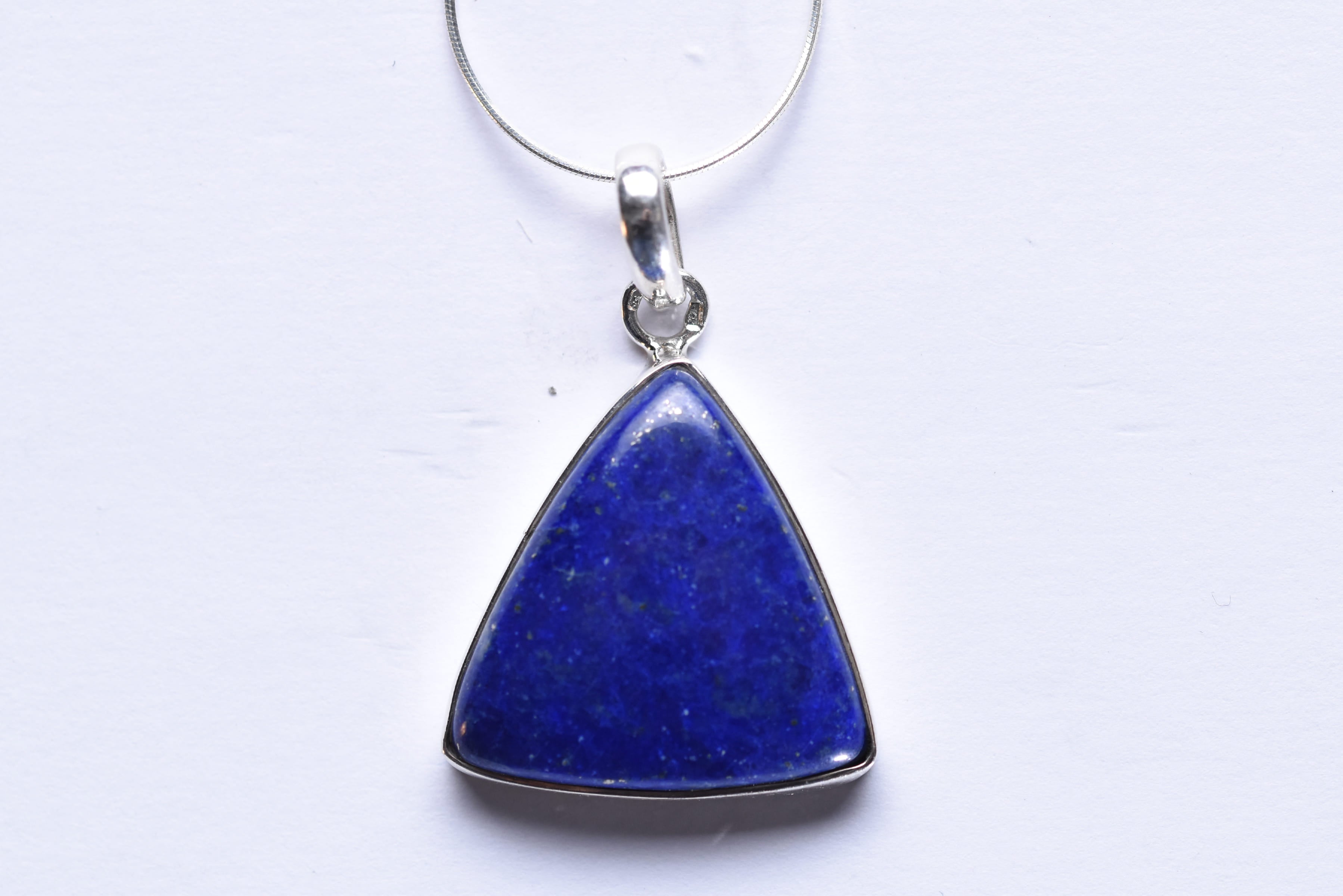 Lápisz lazuli köves medál ezüst foglalatban