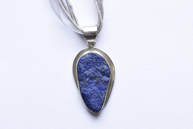 Lápisz lazuli medál ezüst foglalatban