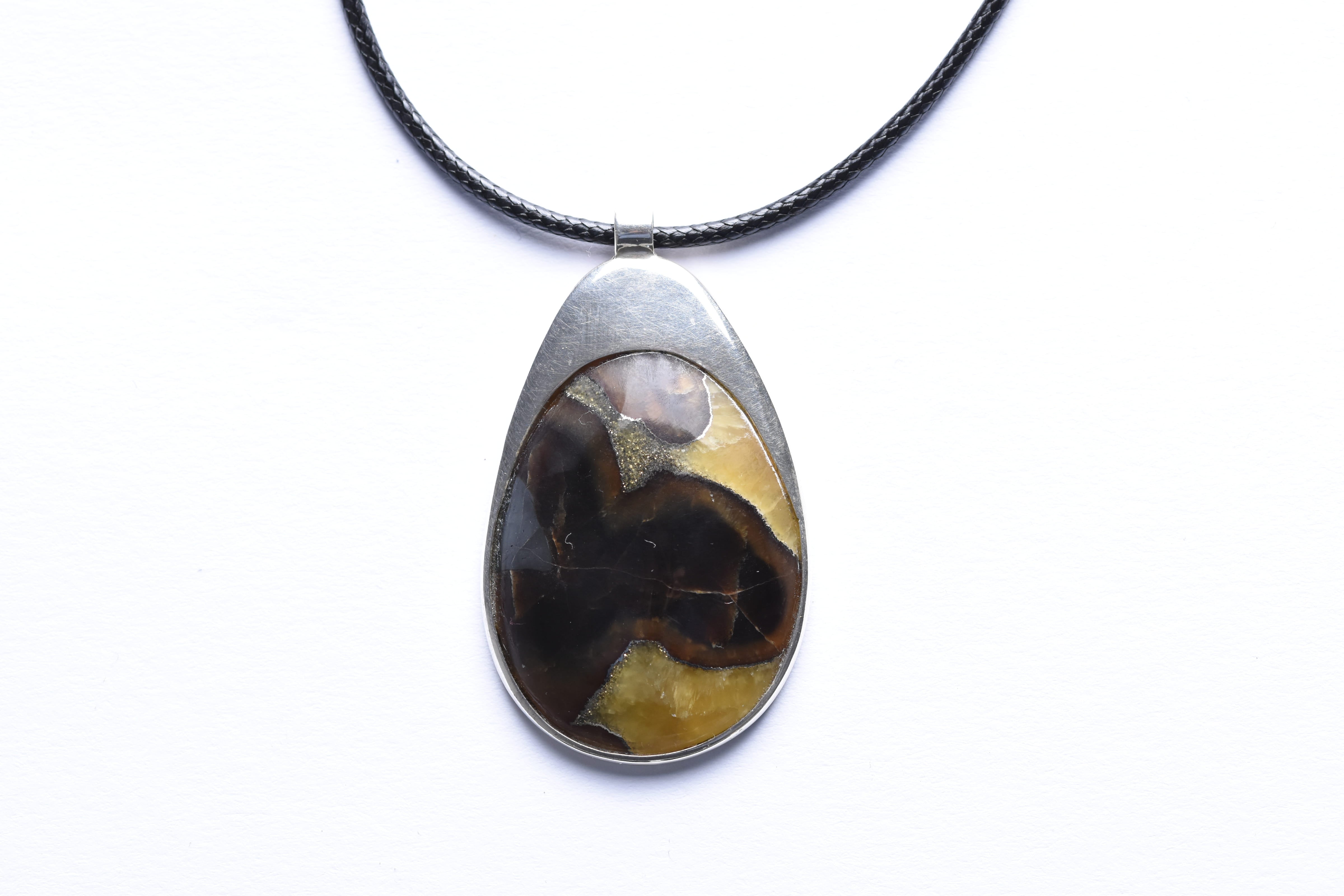 Sibersite medál ezüst foglalatban