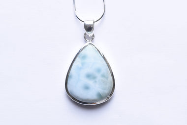 Larimar medál ezüst foglalatban