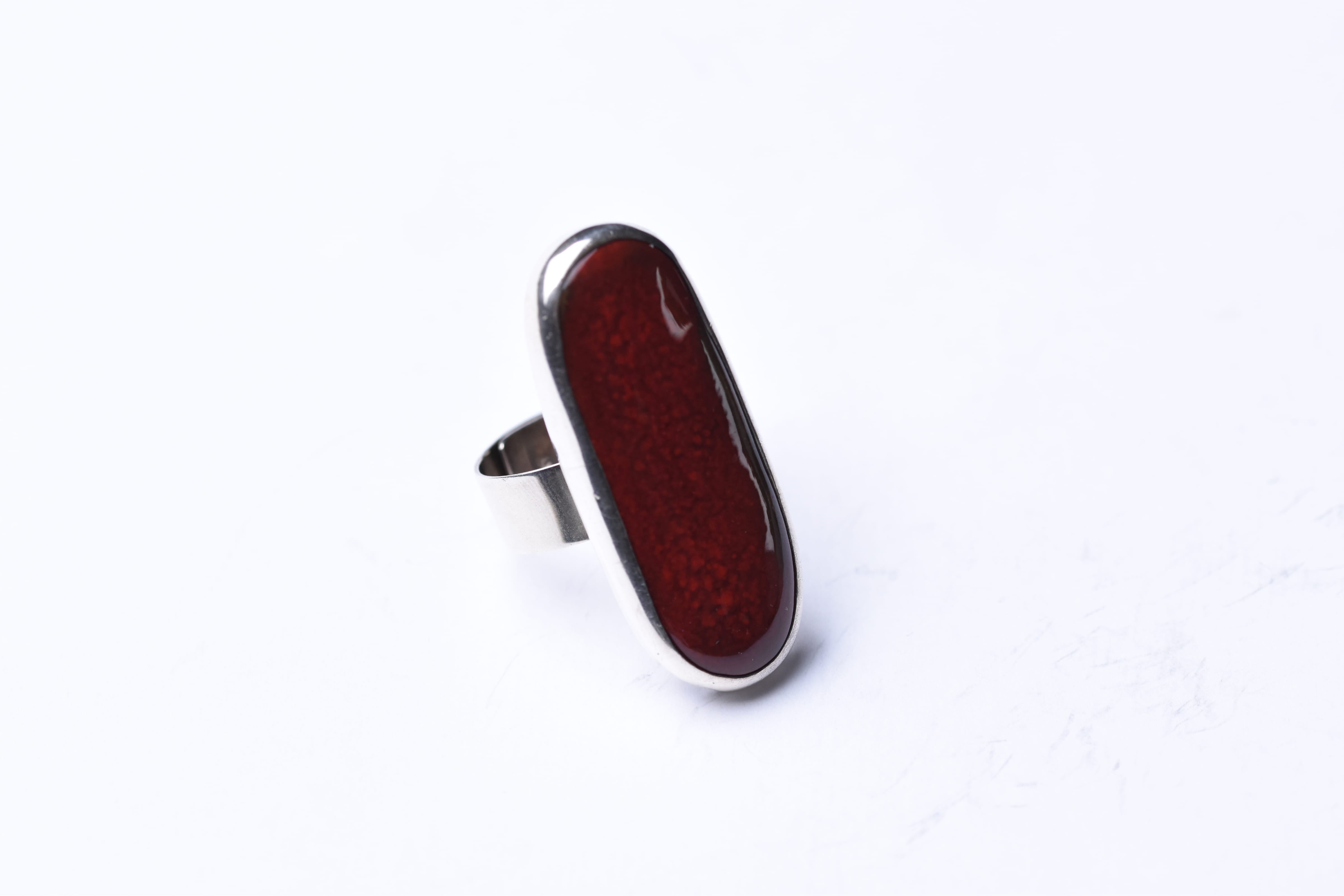 Maria Rozanska kerámia-ezüst gyűrű