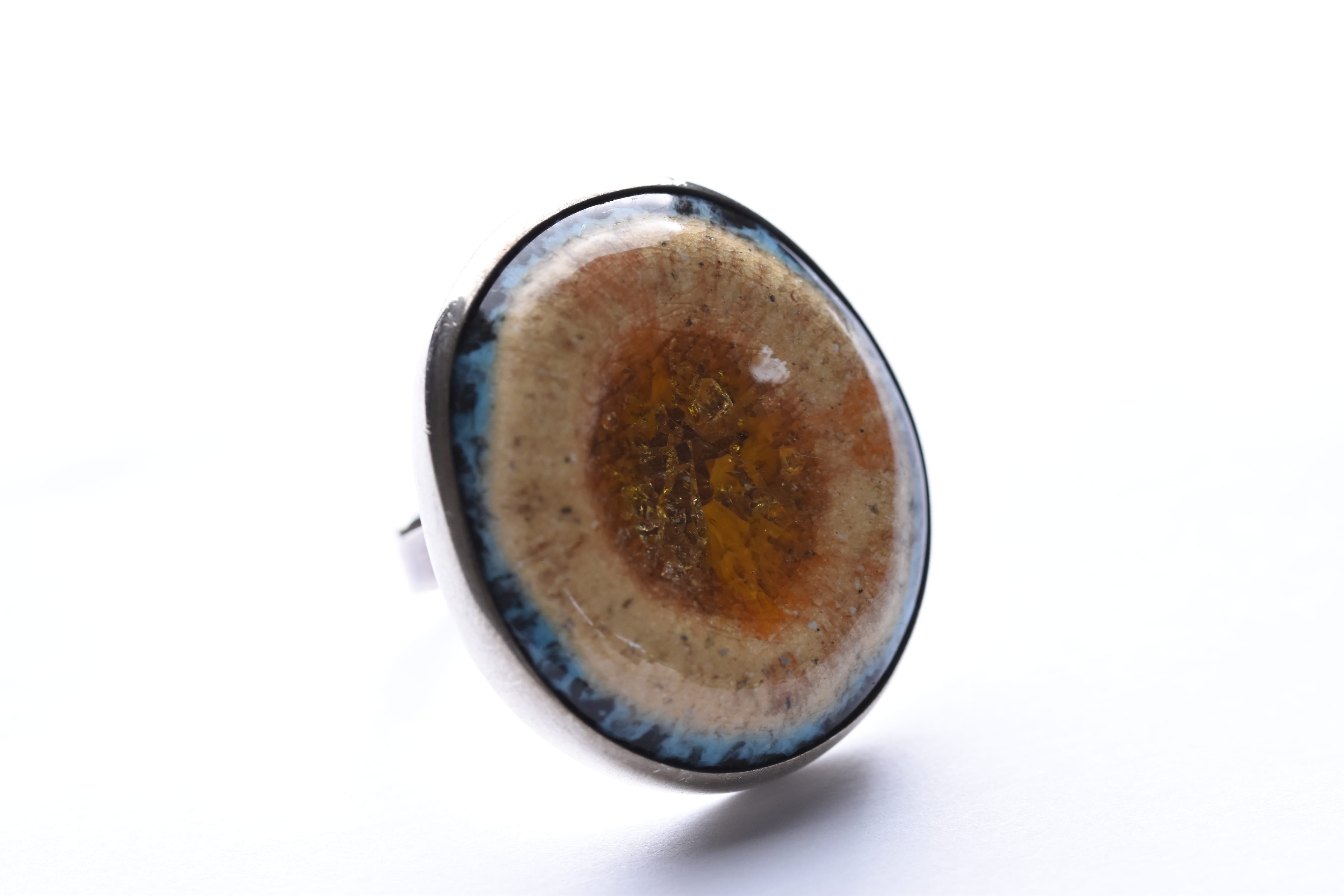 Kerámia-ezüst gyűrű