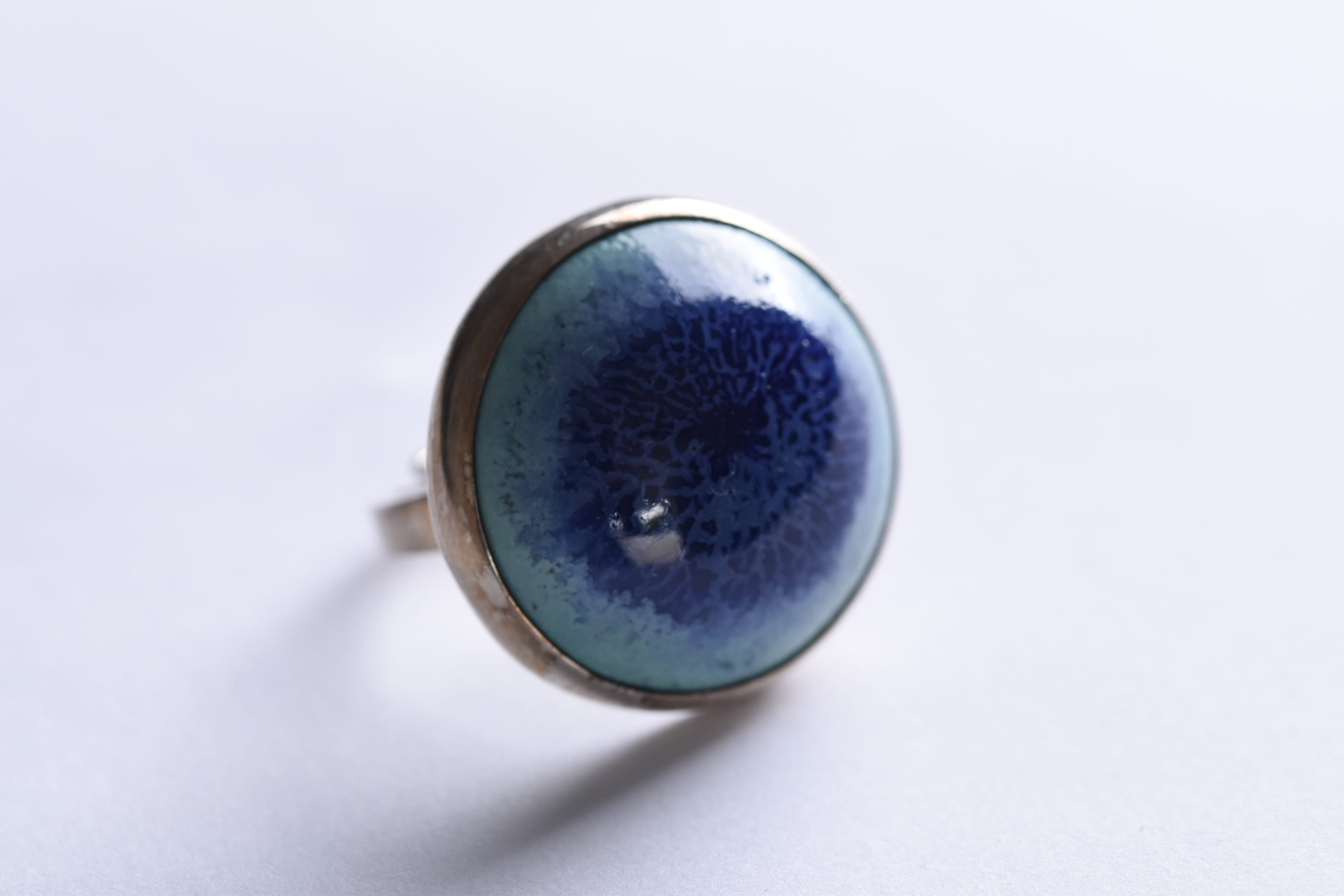 Kerámia-ezüst gyűrű