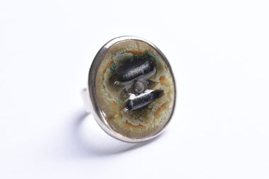 Maria Rozanska kerámia-ezüst gyűrű