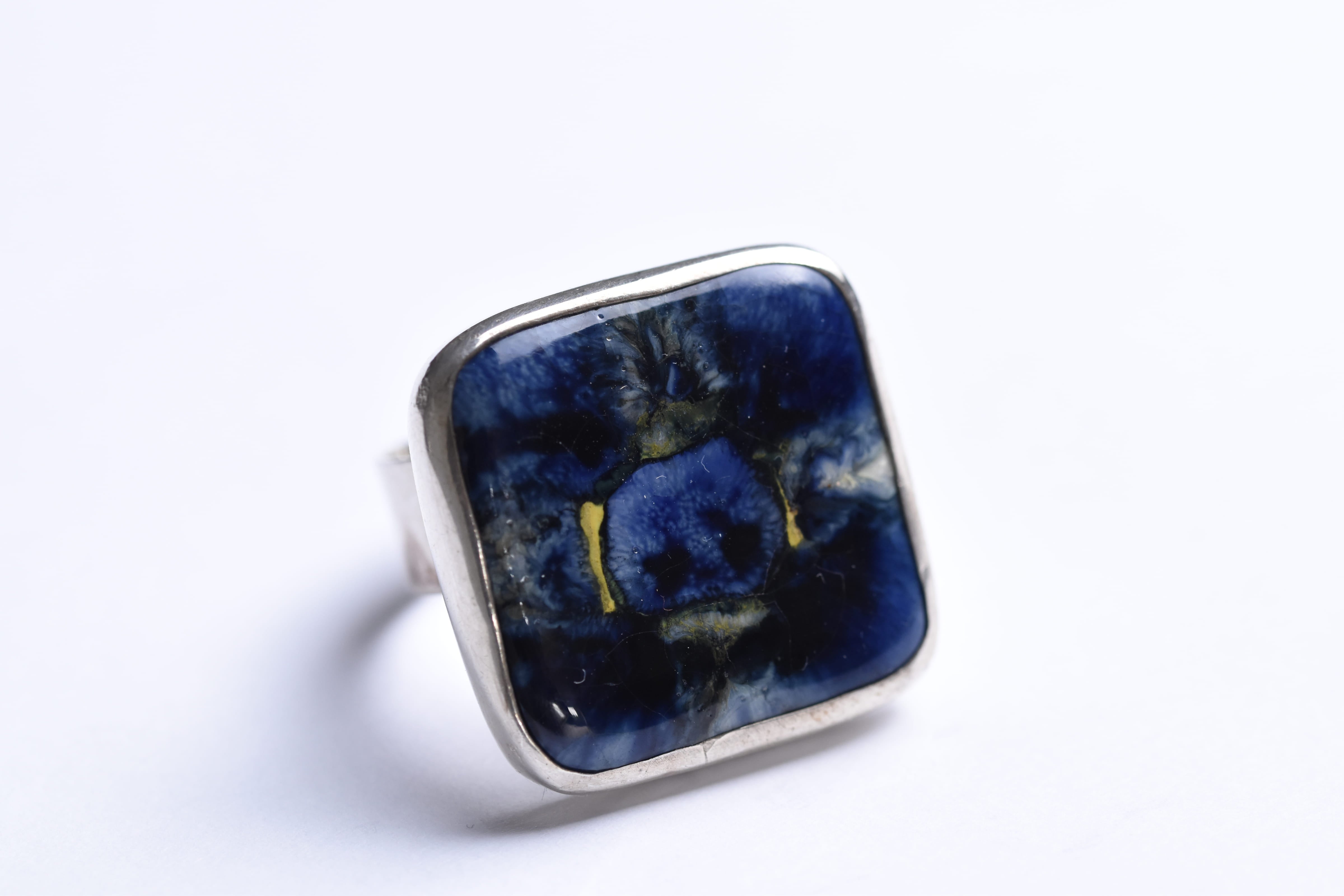 Maria Rozanska kerámia-ezüst gyűrű