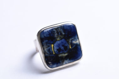 Maria Rozanska kerámia-ezüst gyűrű