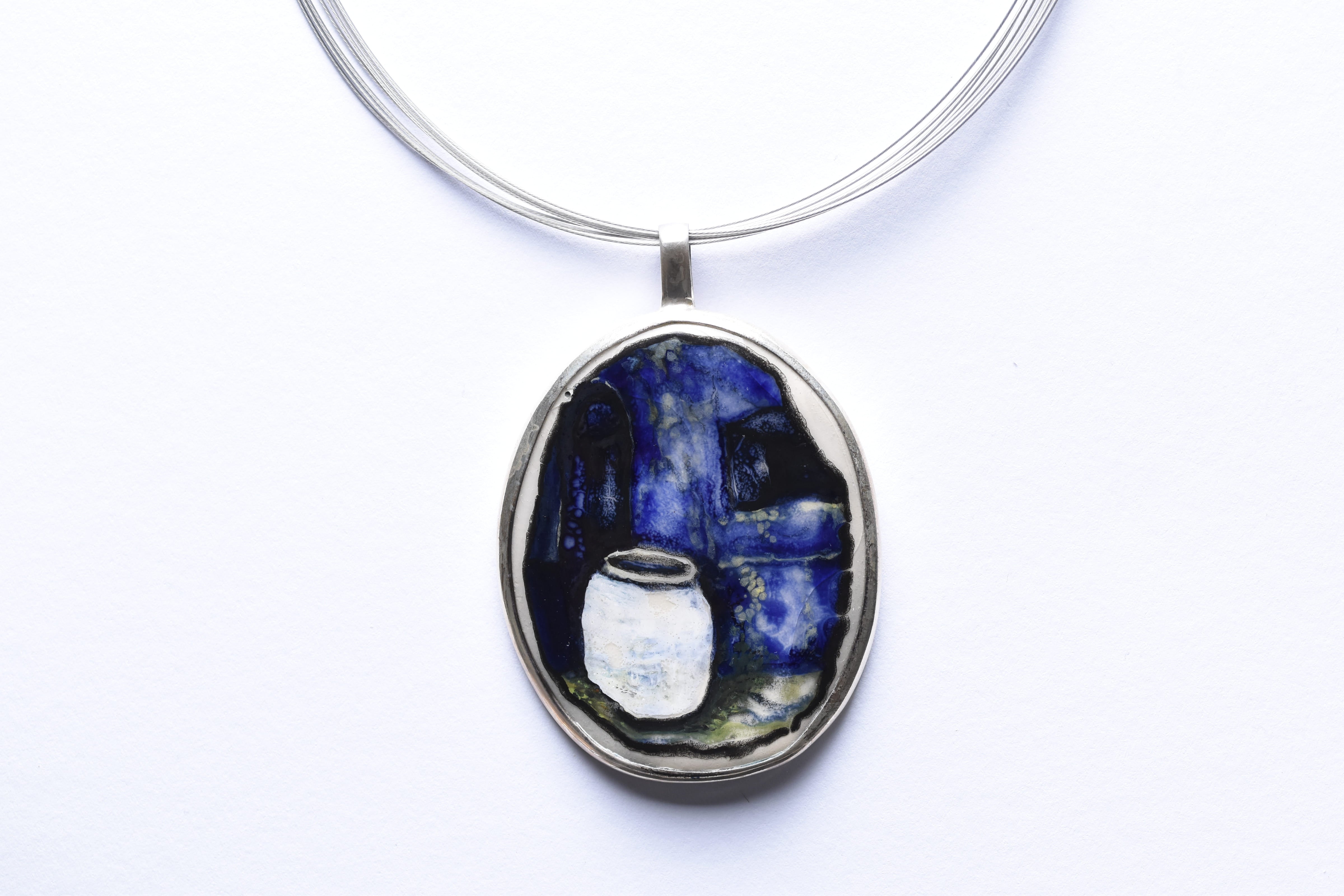 Maria Rozanska kerámia-ezüst medál