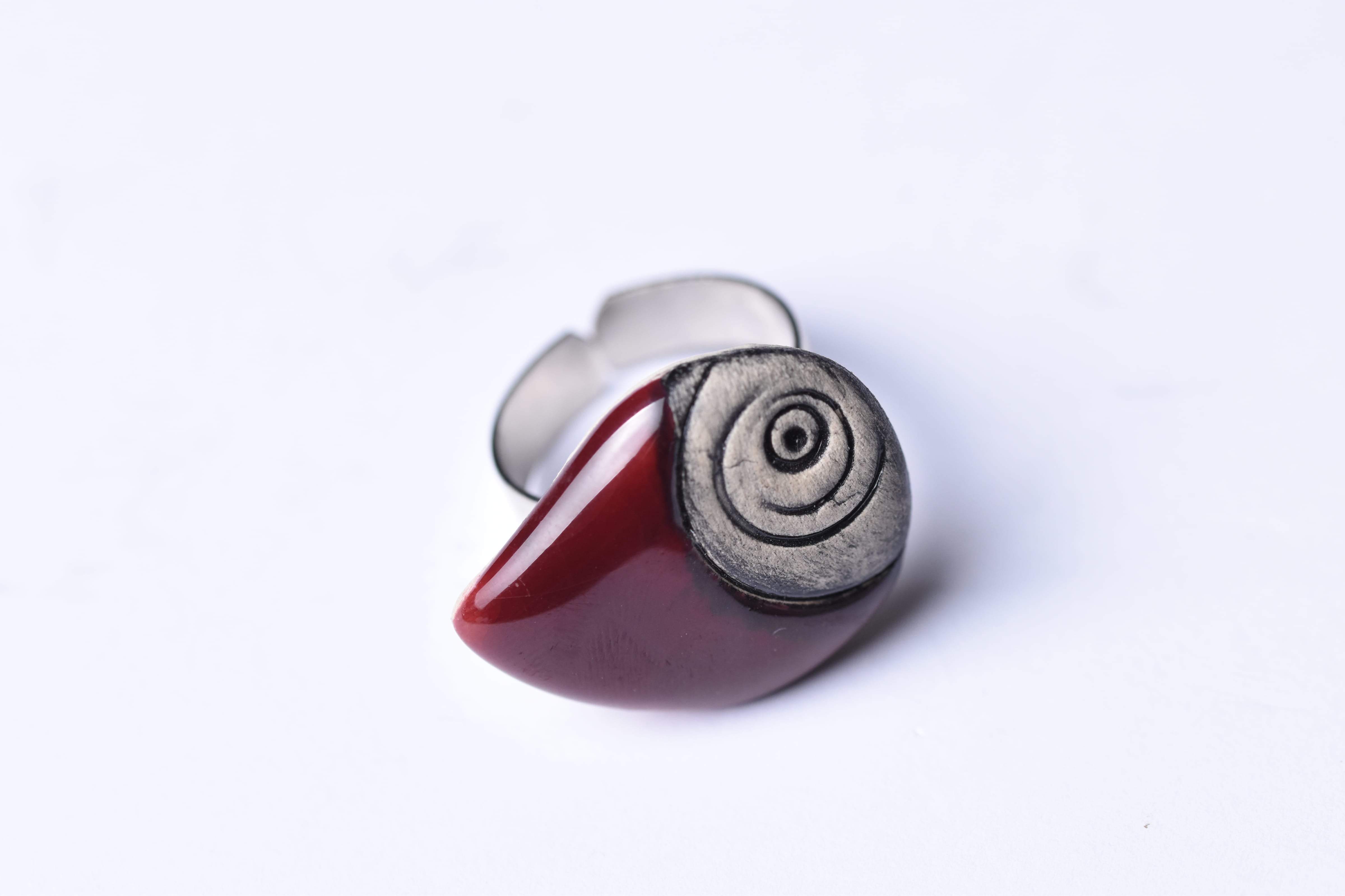 Kézzel készült kerámia gyűrű