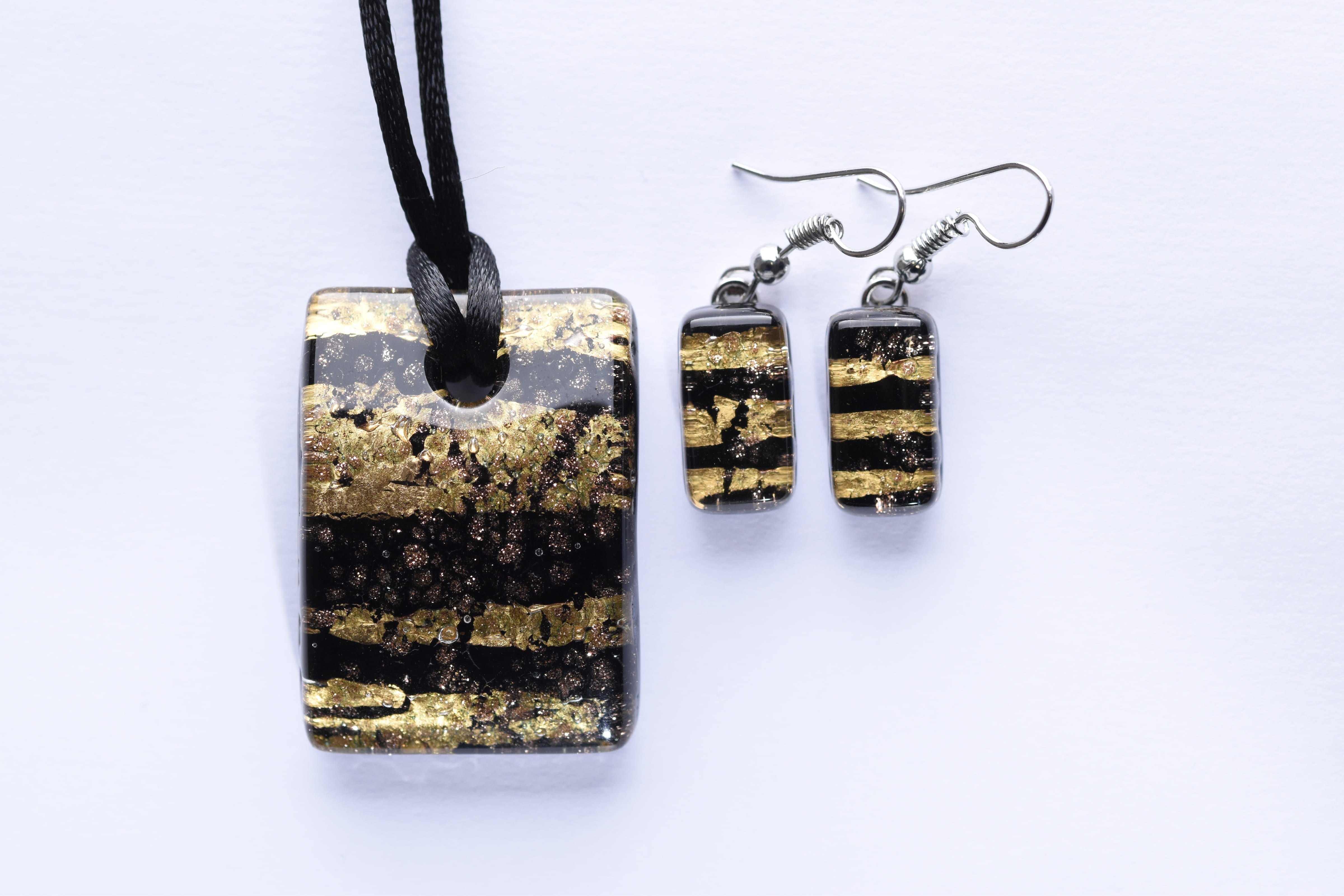 Kézzel készített muranoi üveg ékszer szett