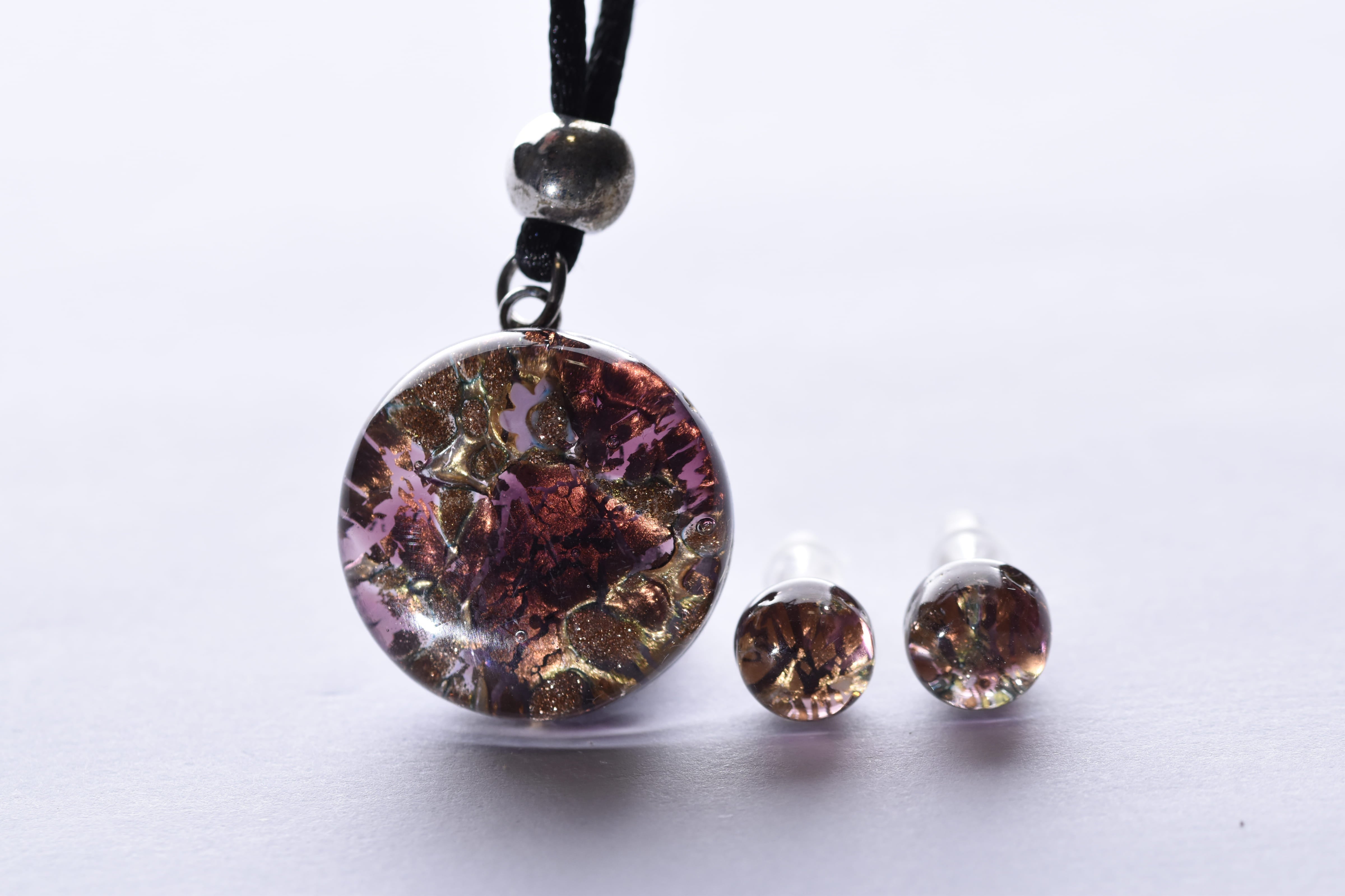 Kézzel készített muranoi üveg ékszer szett