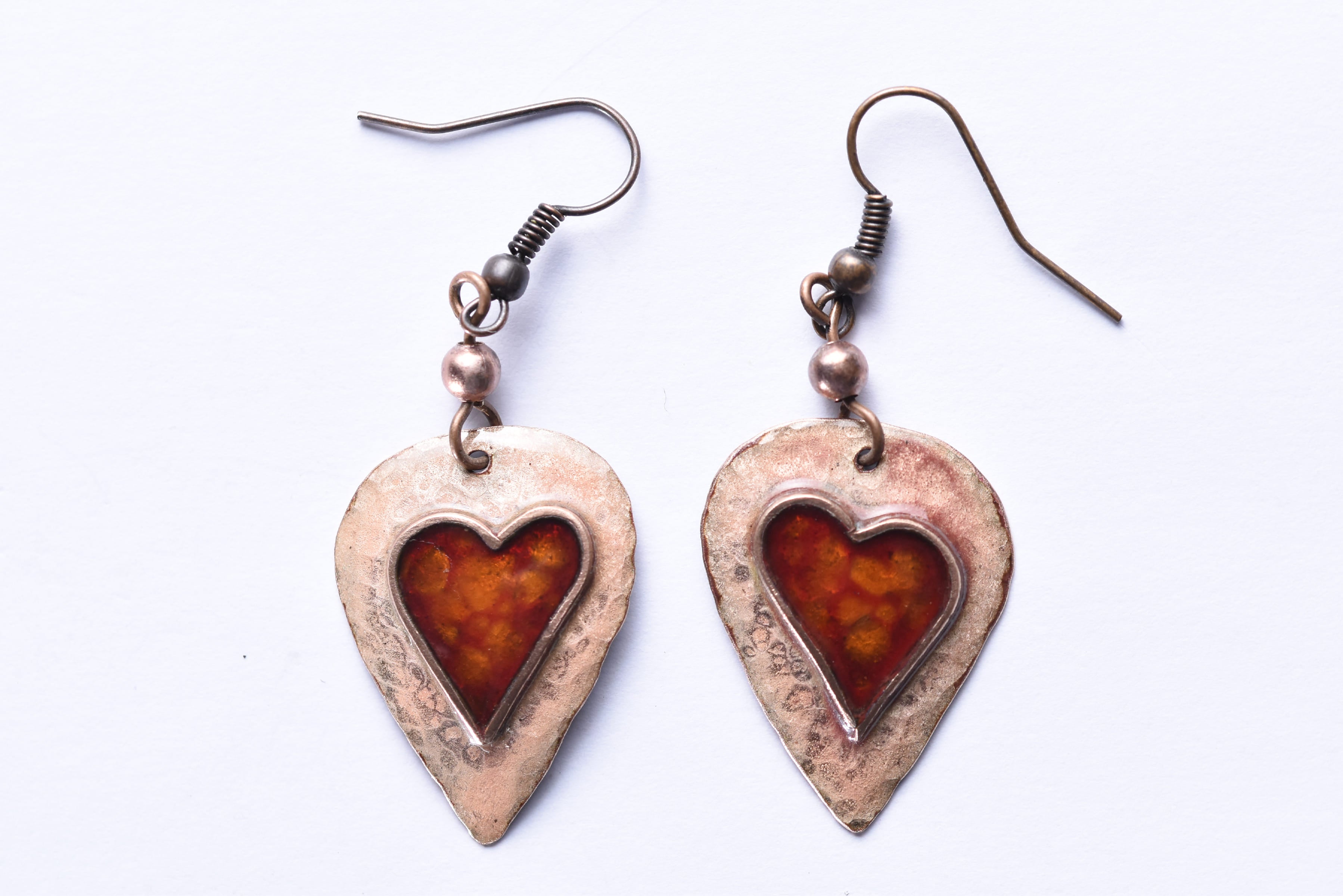 Iparművész tűzzománc fülbevaló