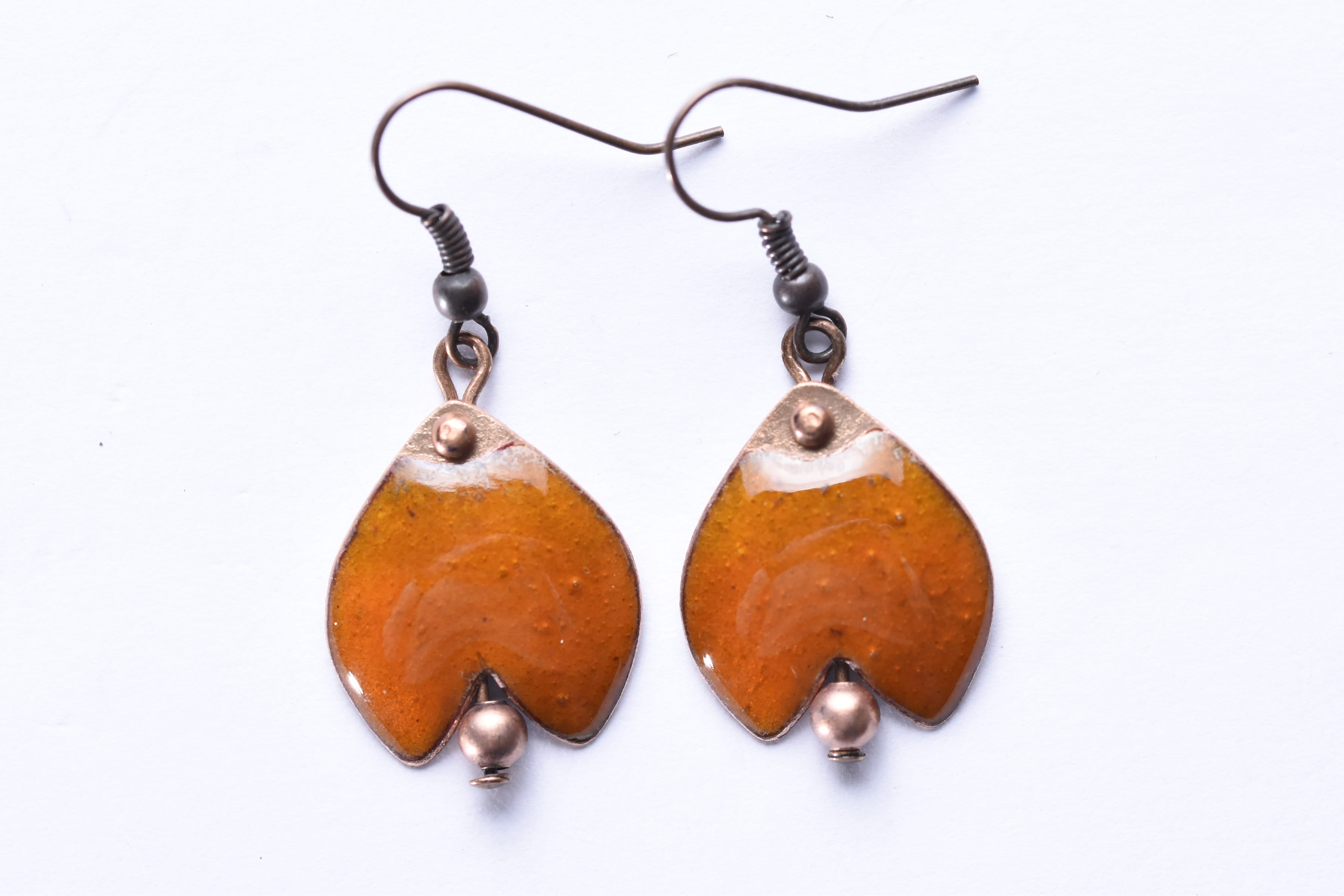 Iparművész tűzzománc fülbevaló