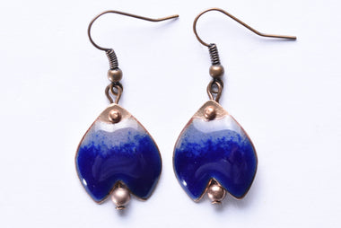 Iparművész tűzzománc fülbevaló