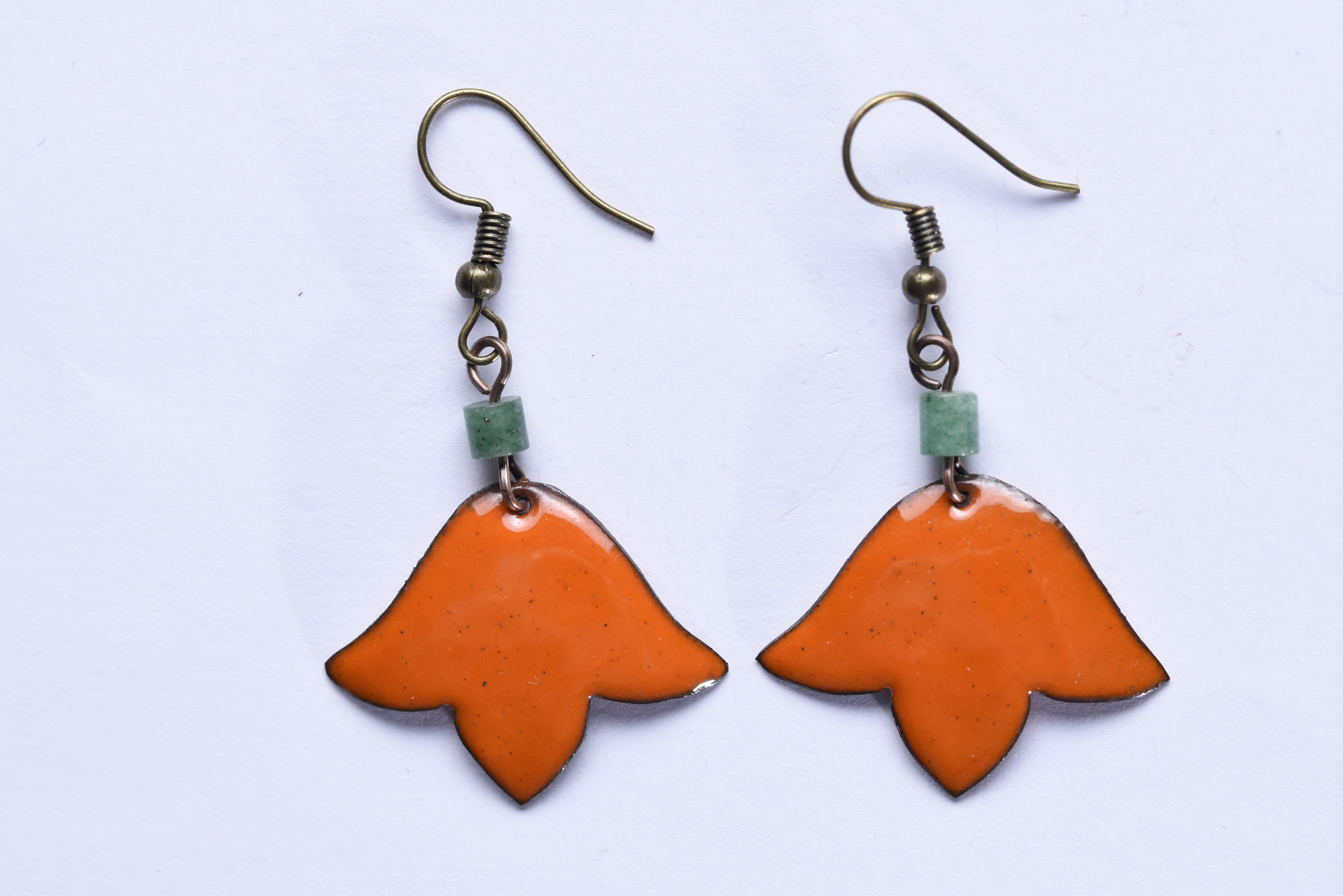 Iparművész tűzzománc fülbevaló