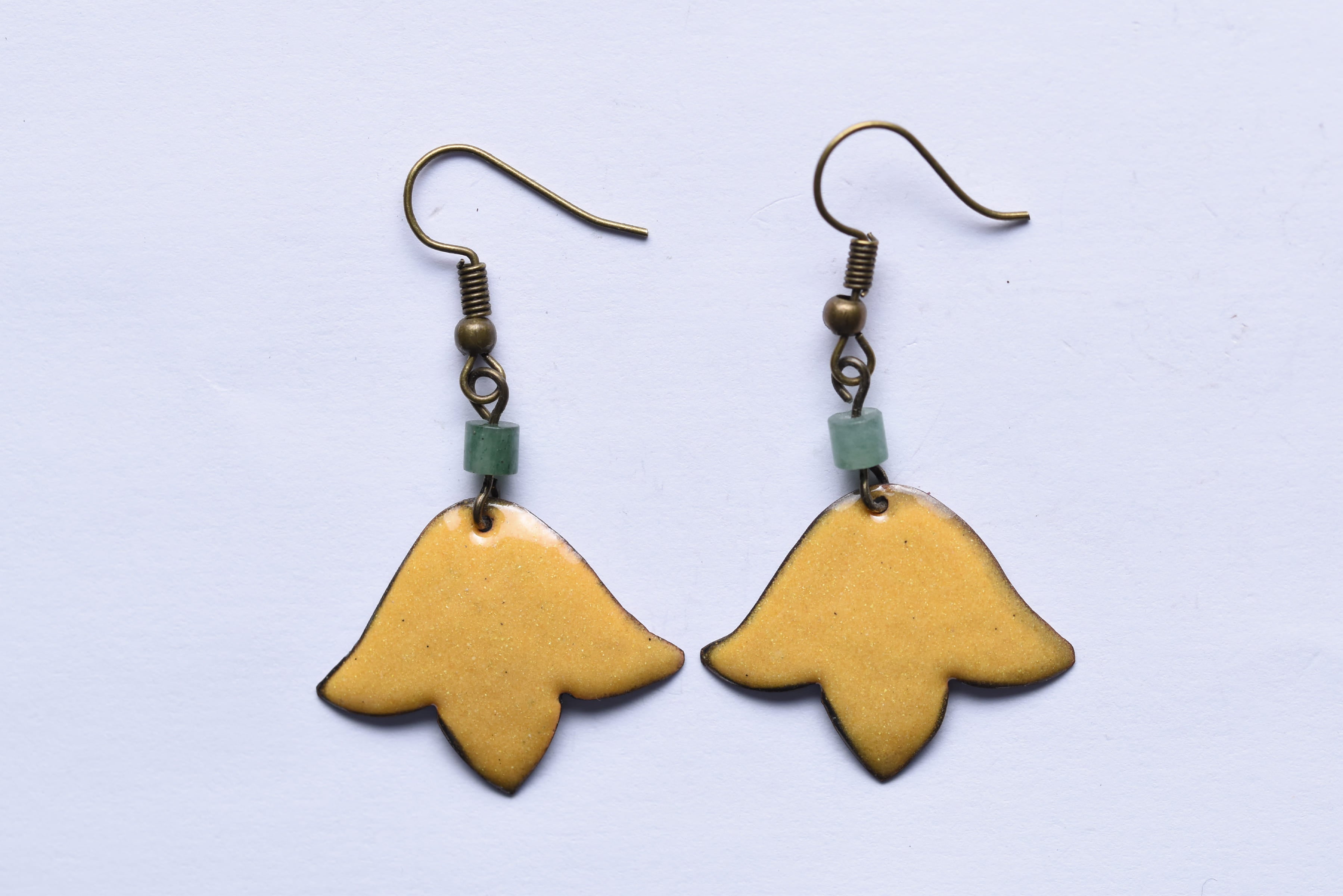 Iparművész tűzzománc fülbevaló