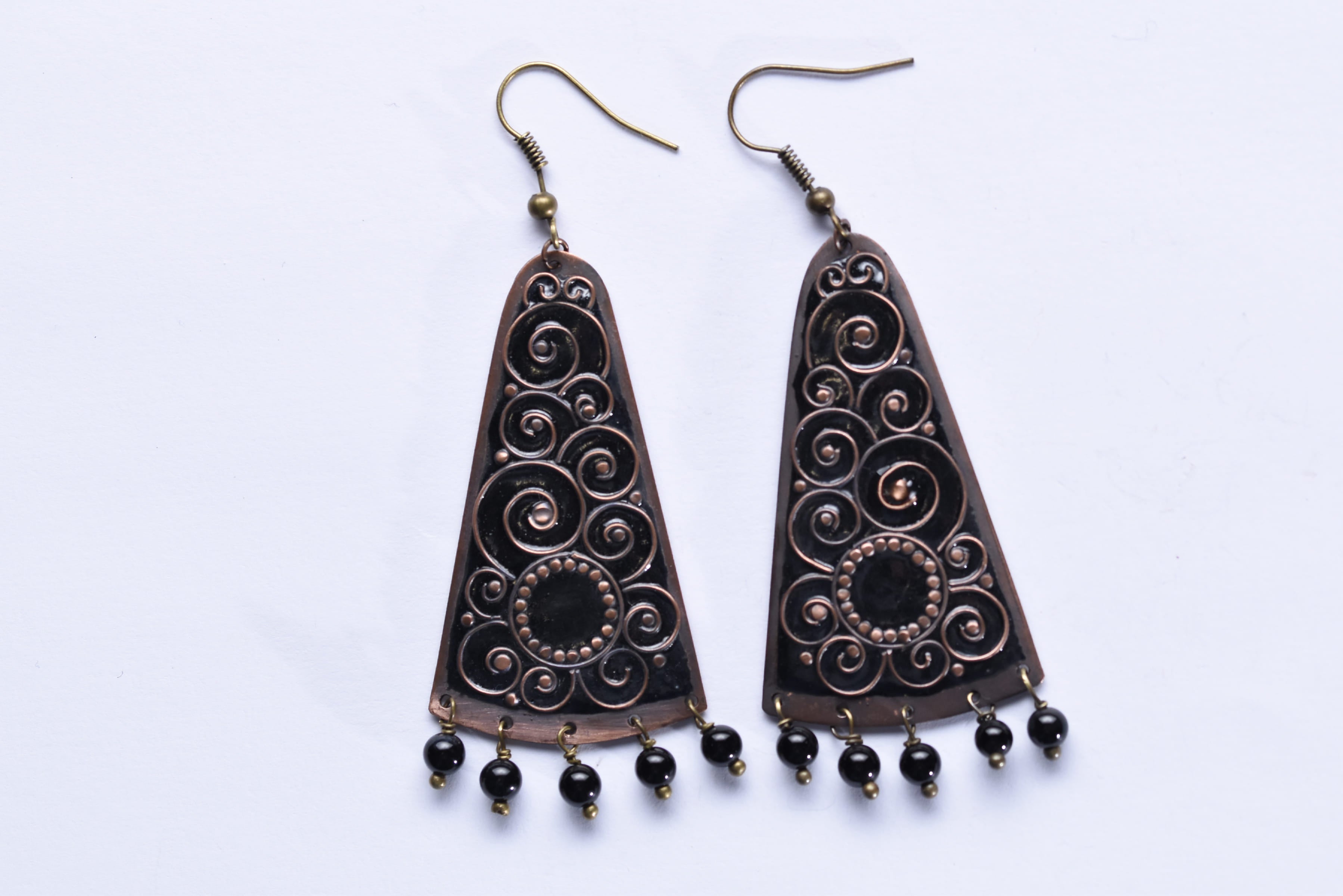 Iparművész tűzzománc fülbevaló